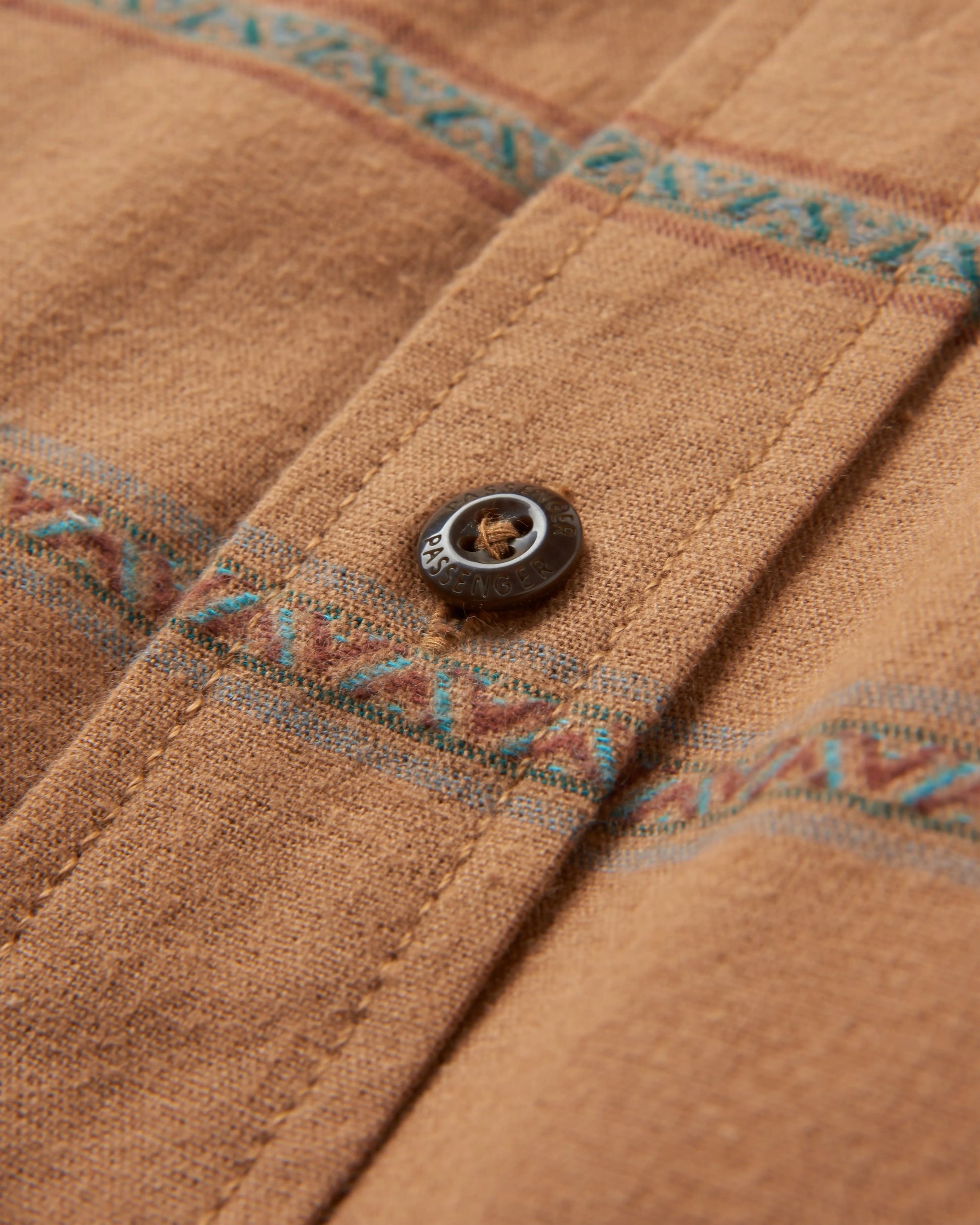 Backcountry Stripe Shirt - Toffee Jacquard