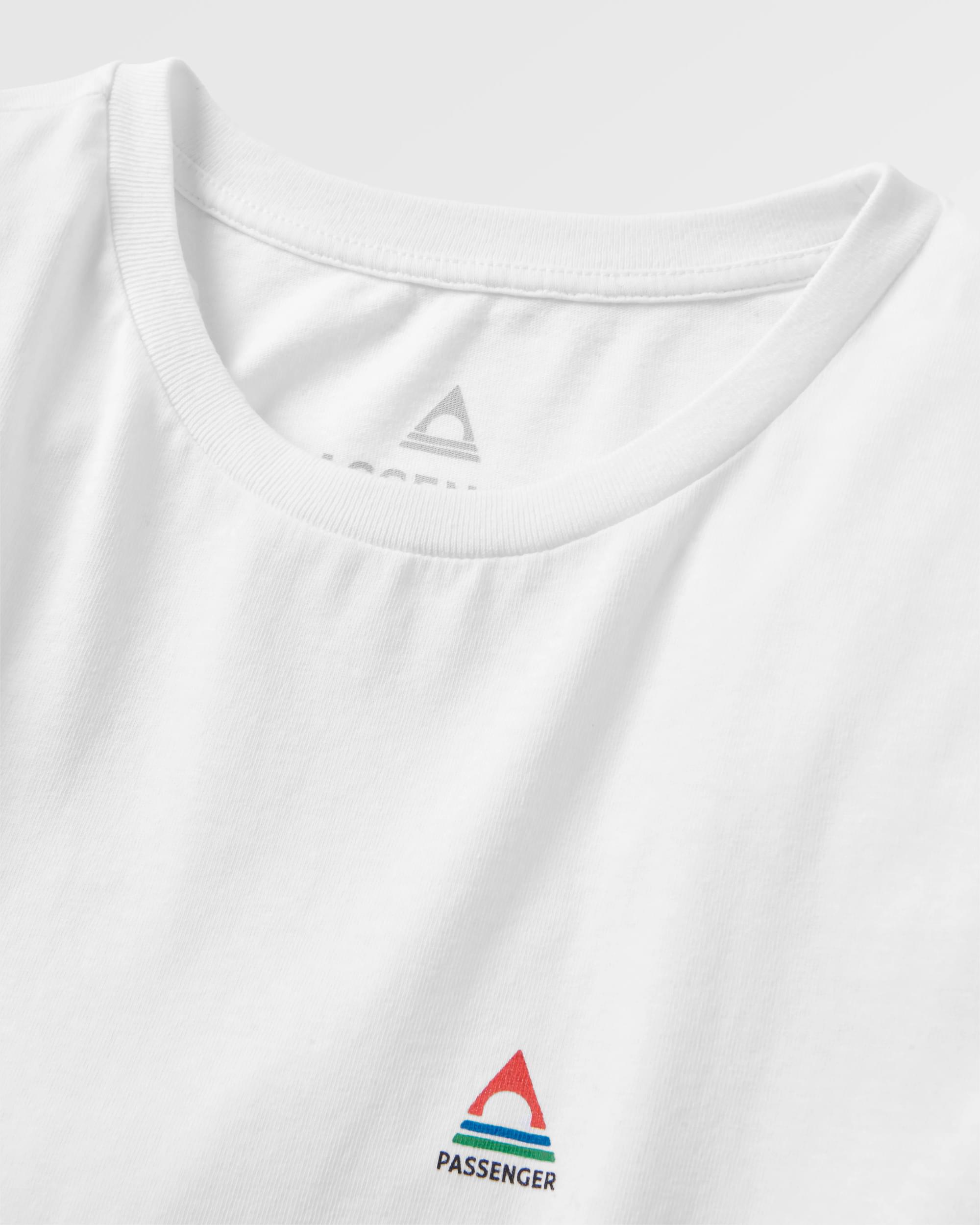 Classic Recycled Cotton LS T-Shirt - White - Flatlay