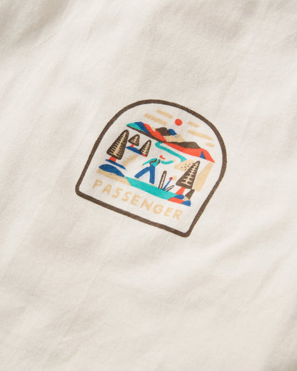 Lost Patch Women's LS T-Shirt - White Sand - Flatlay