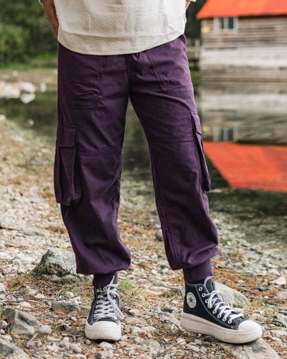 Hydrilla Organic Cotton Trouser - Deep Plum