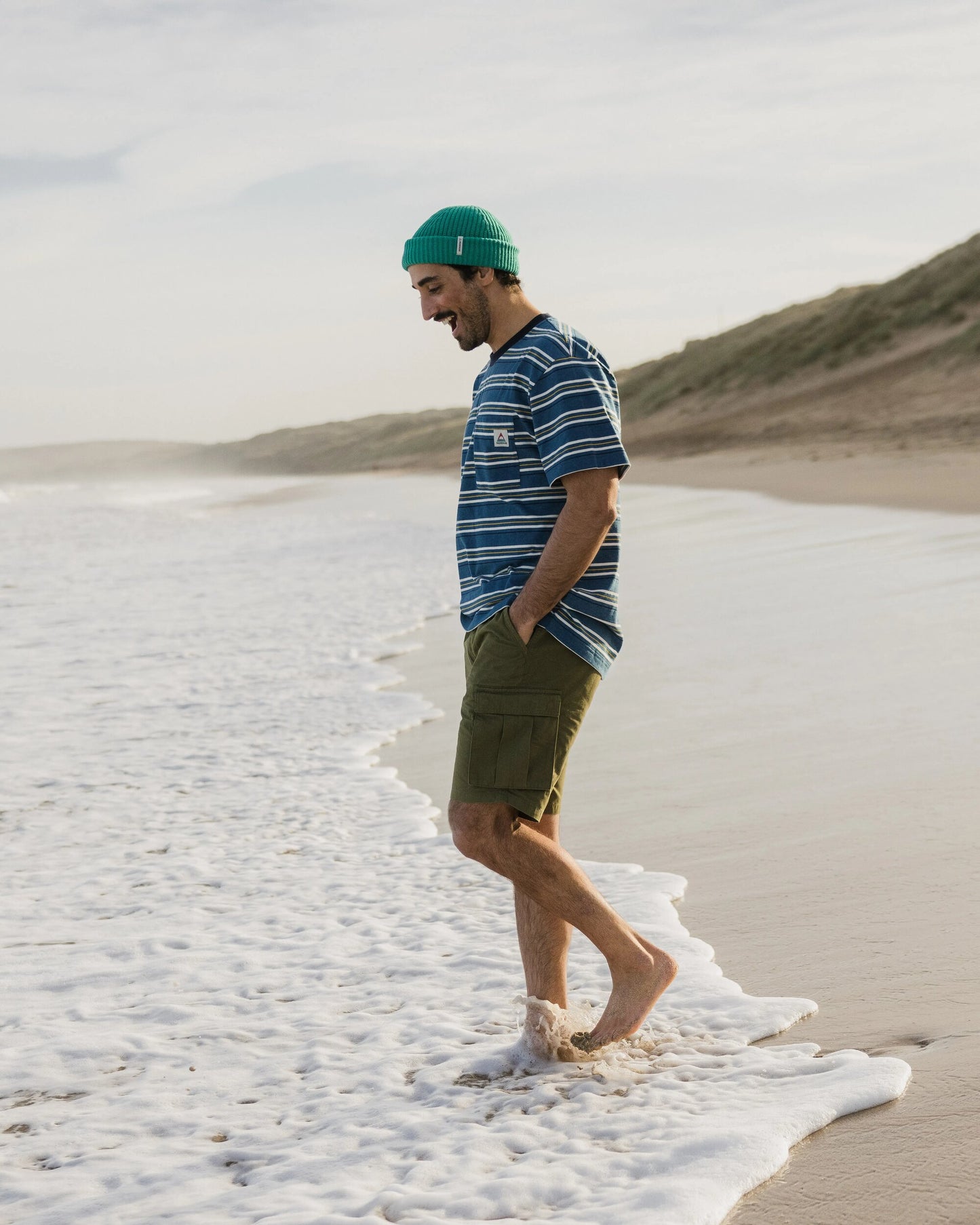 Retro Recycled Relaxed Fit T-Shirt - Blue Steel Marl