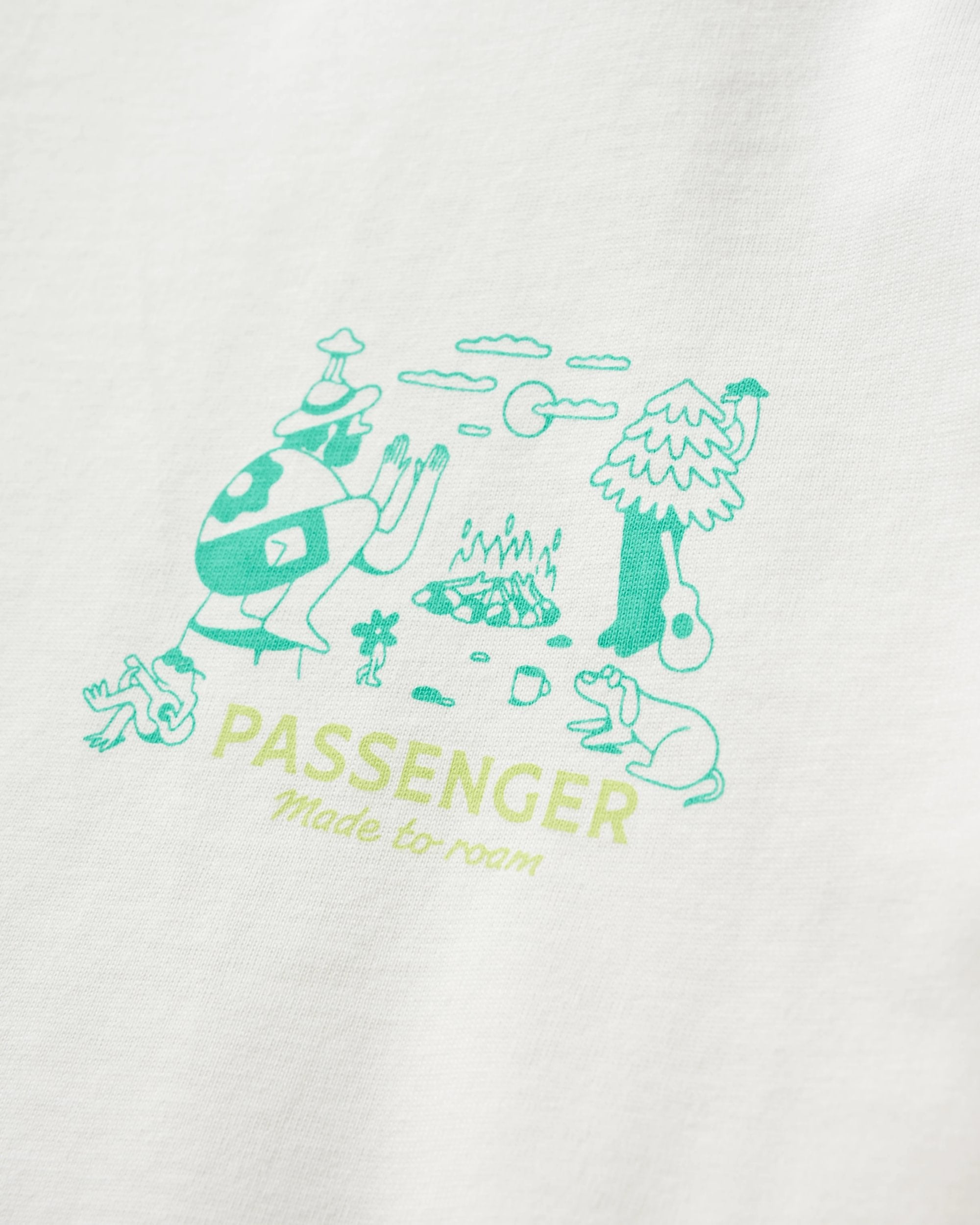 Better Outside Organic Cotton Oversized LS T-Shirt - Marshmallow - Flatlay