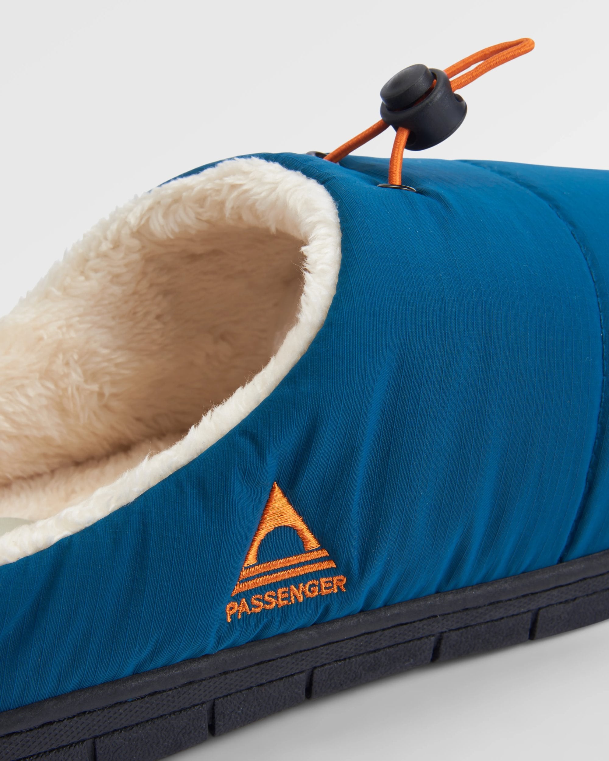 Step Out Men's Fleece Lined Slipper - Tidal Blue - Flatlay