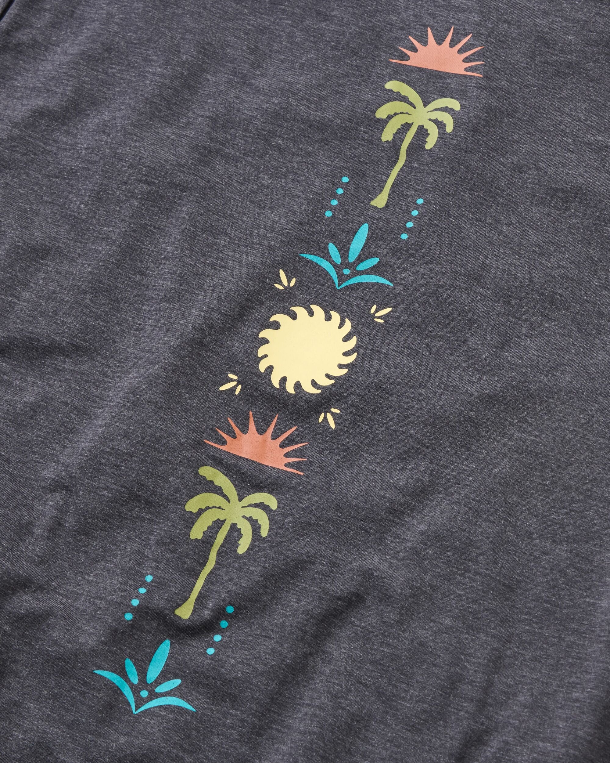 Womens Solscape Active T-Shirt - Faded Black Marl - Flatlay