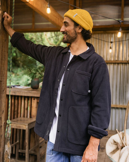 Adapt Fleece Overshirt - Black - Lifestyle