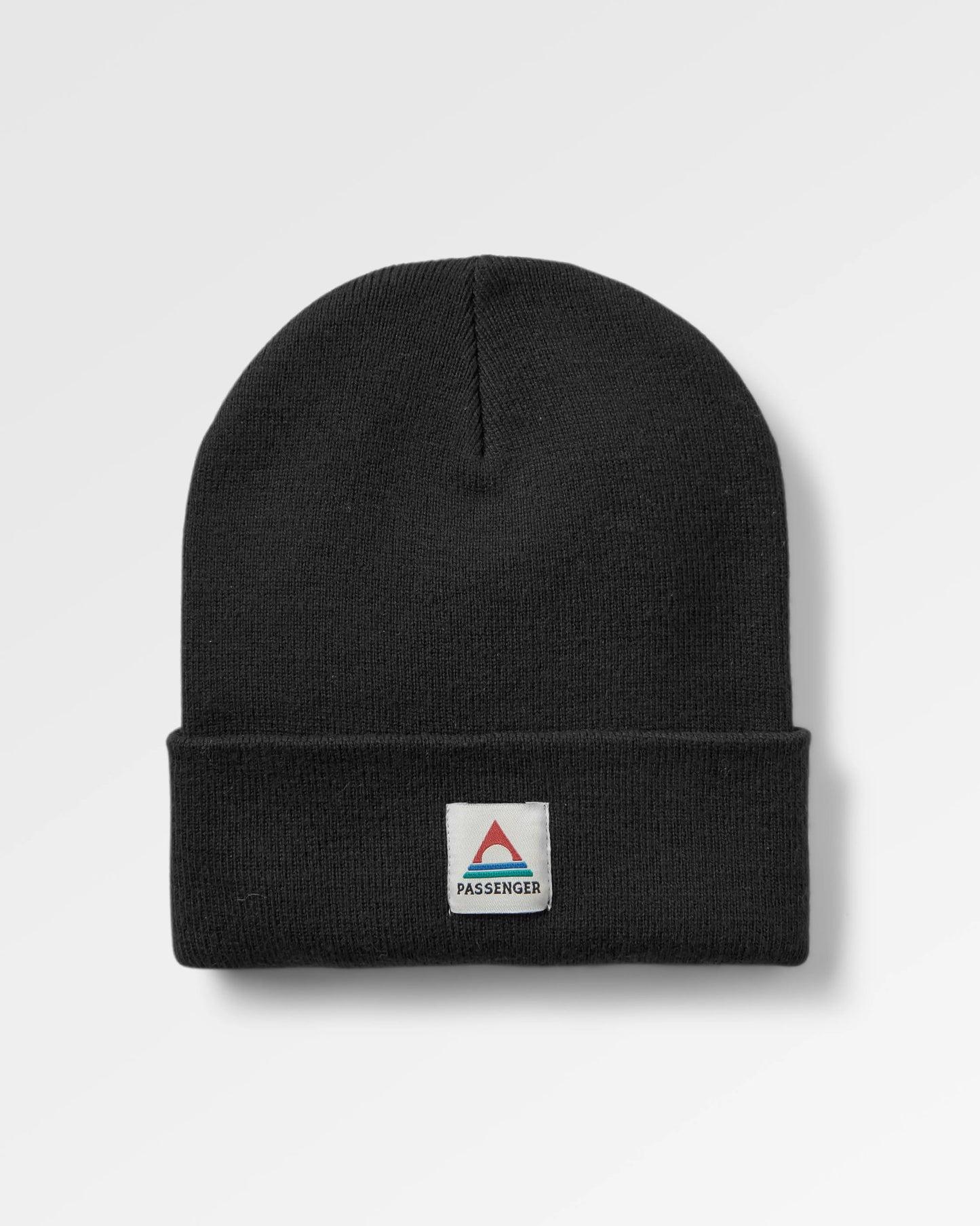 Core Recycled Acrylic High-Top Beanie - Black