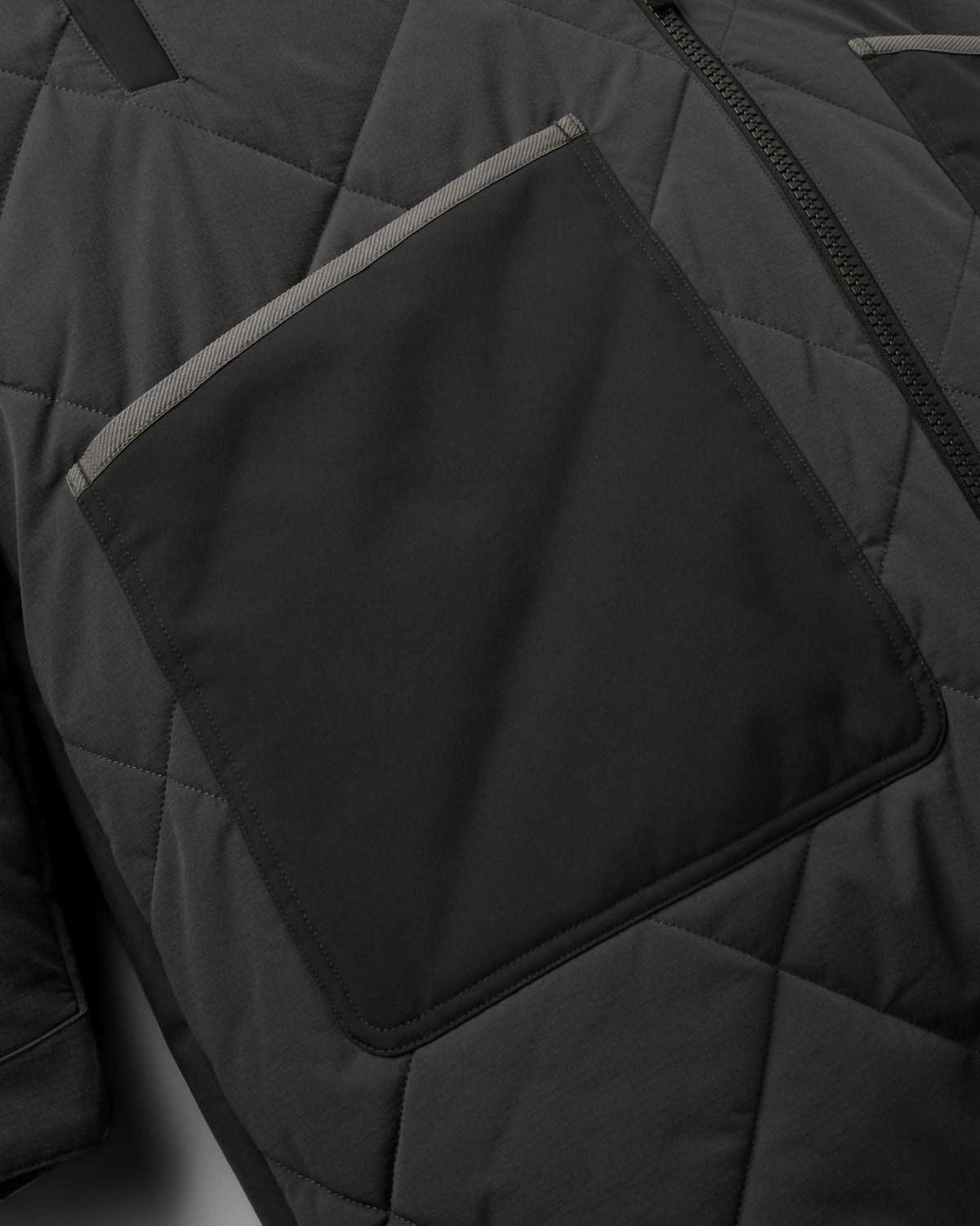 Campscape Winter Parka - Charcoal/Faded Black - Flatlay