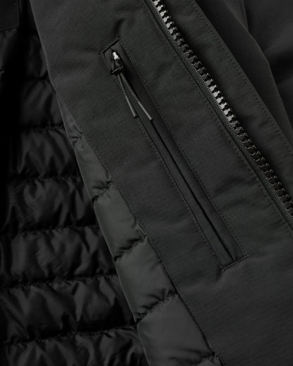 Cloudmont Waterproof Down Parka - Black - Flatlay