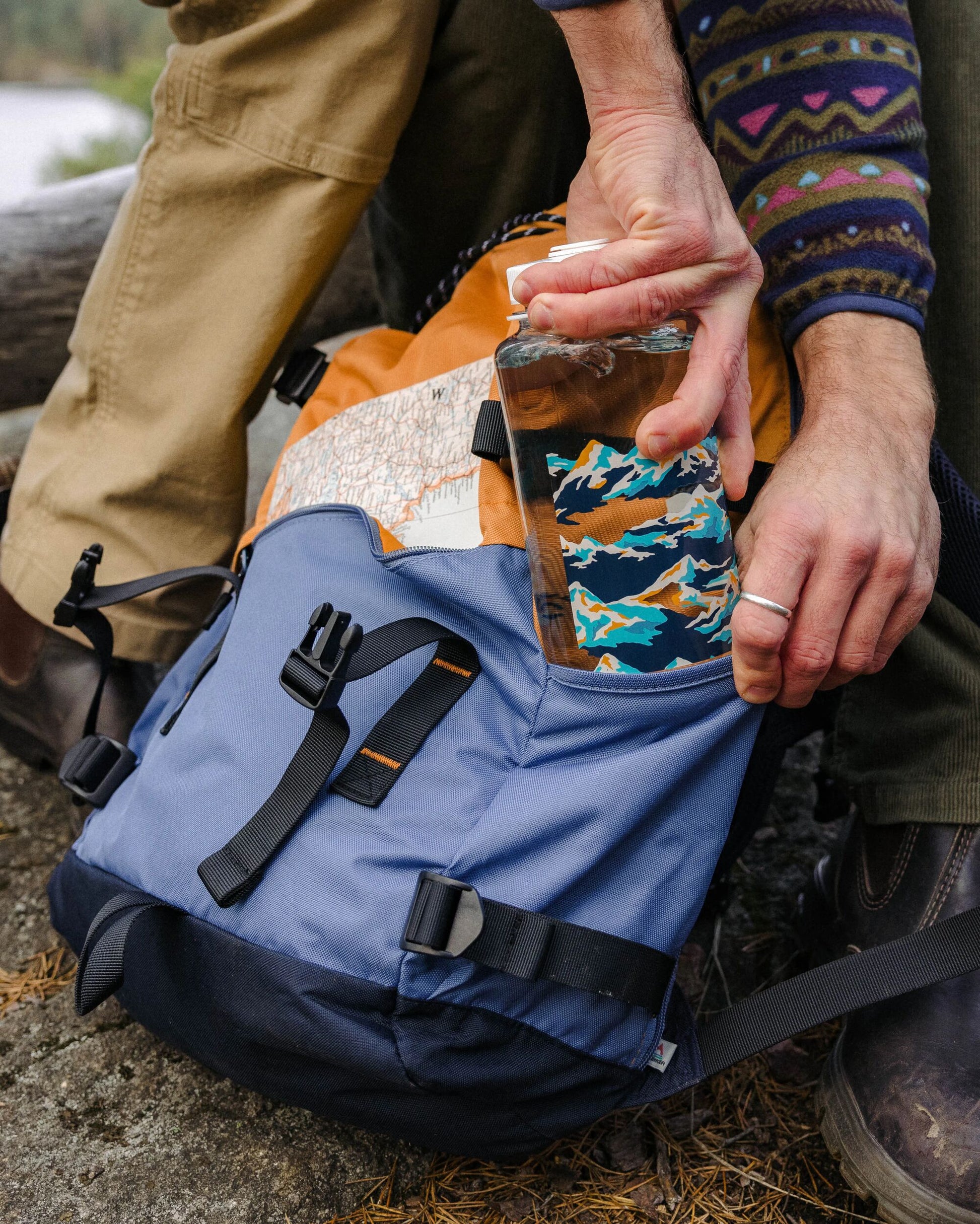 Boondocker Recycled 26L Backpack - Honey/Dark Denim/Rich Navy