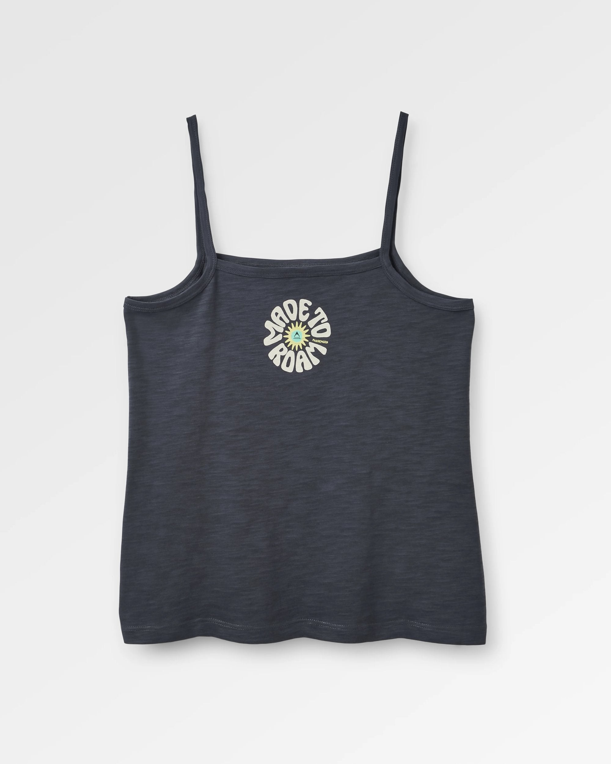 Easy Days Strappy Vest - Black - Flatlay