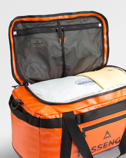 Roamer Recycled 40L Duffel Bag - Sunrise Orange - Flatlay