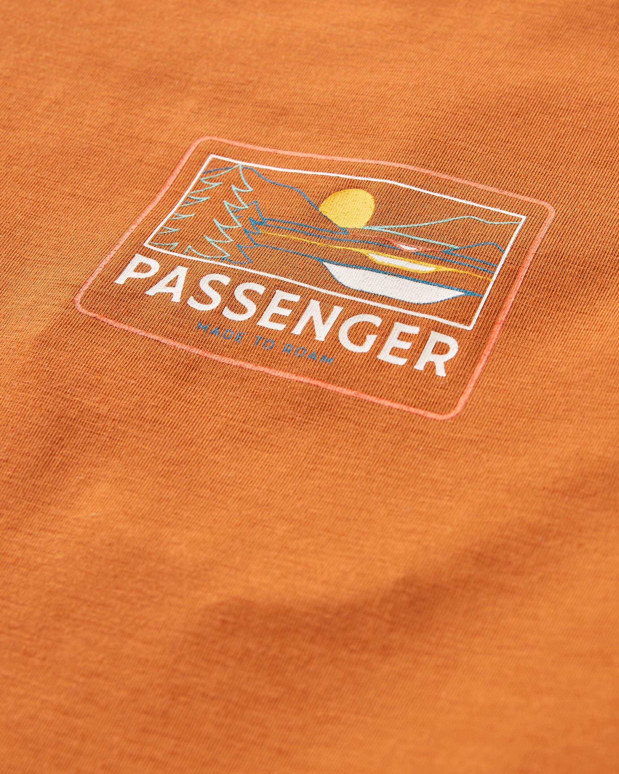 Roamer Men's Recycled Active T-Shirt - Glazed Ginger - Flatlay