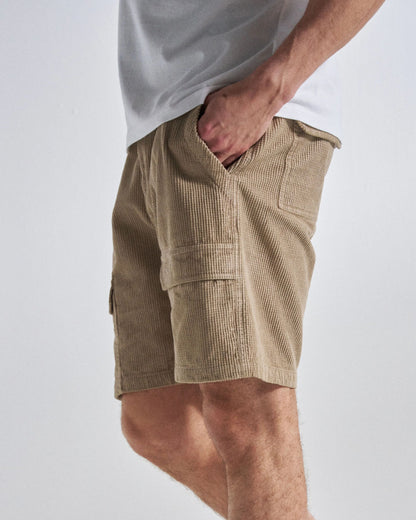 Apex Grid Cord Short - Simply Taupe - Studio Model
