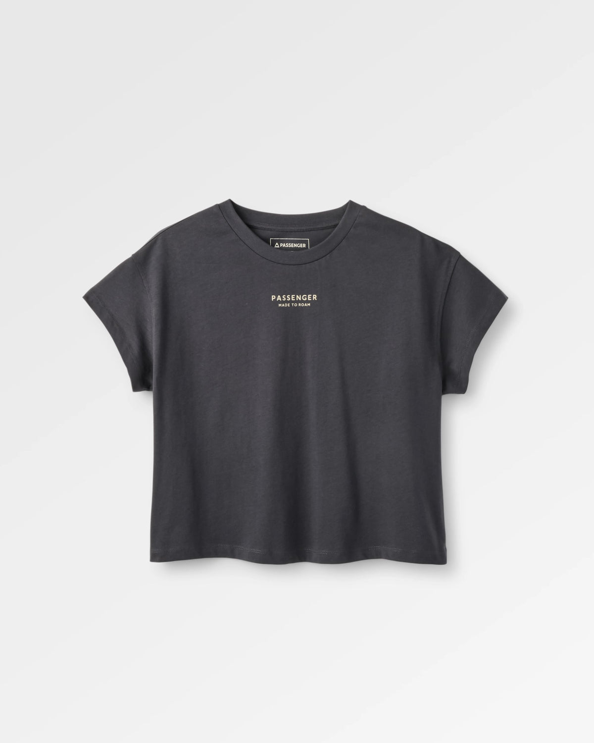 Slower Rhythms Women's Cotton T-Shirt - Faded Black - Flatlay