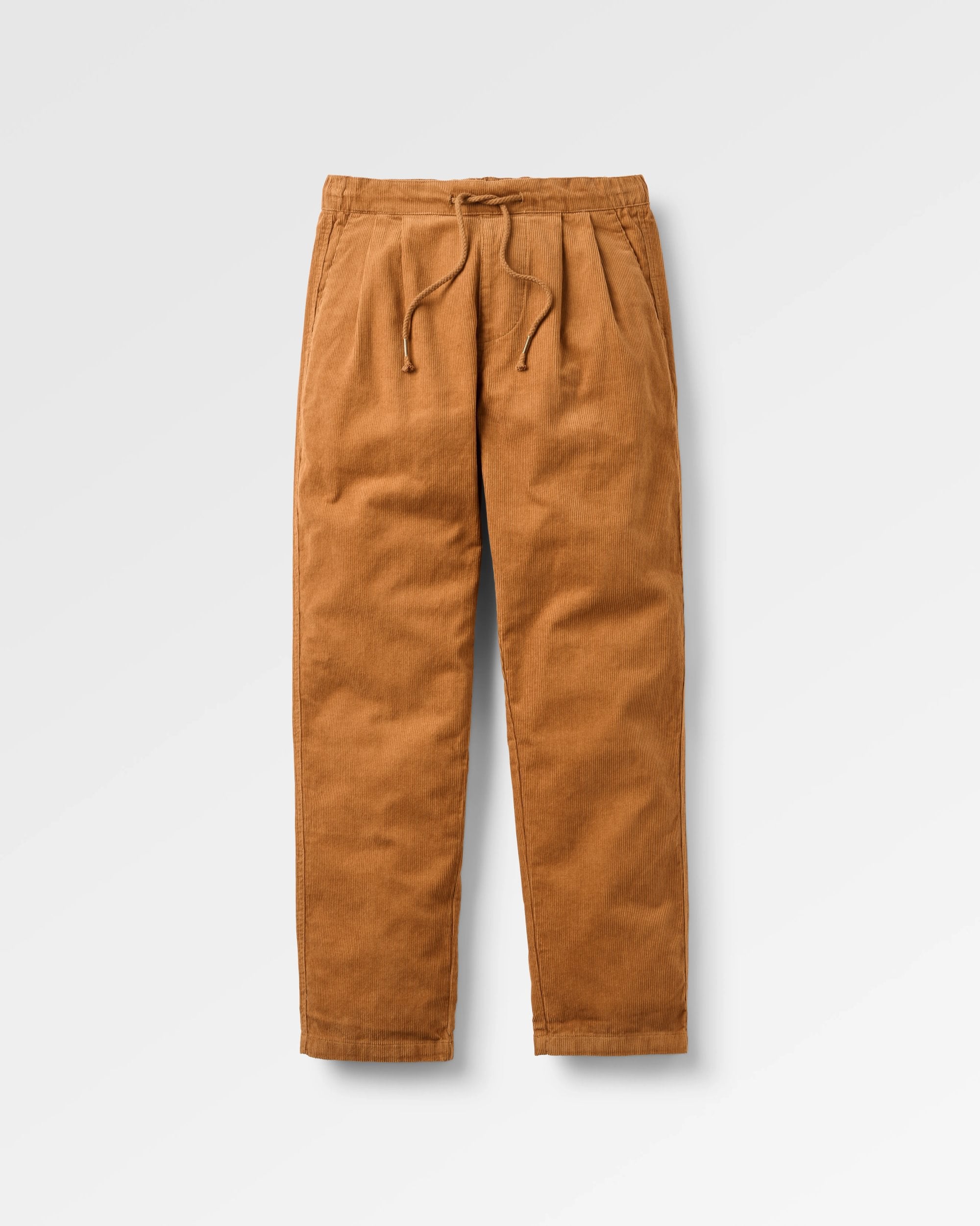 Compass Recycled Corduroy Trouser - Coconut - Flatlay