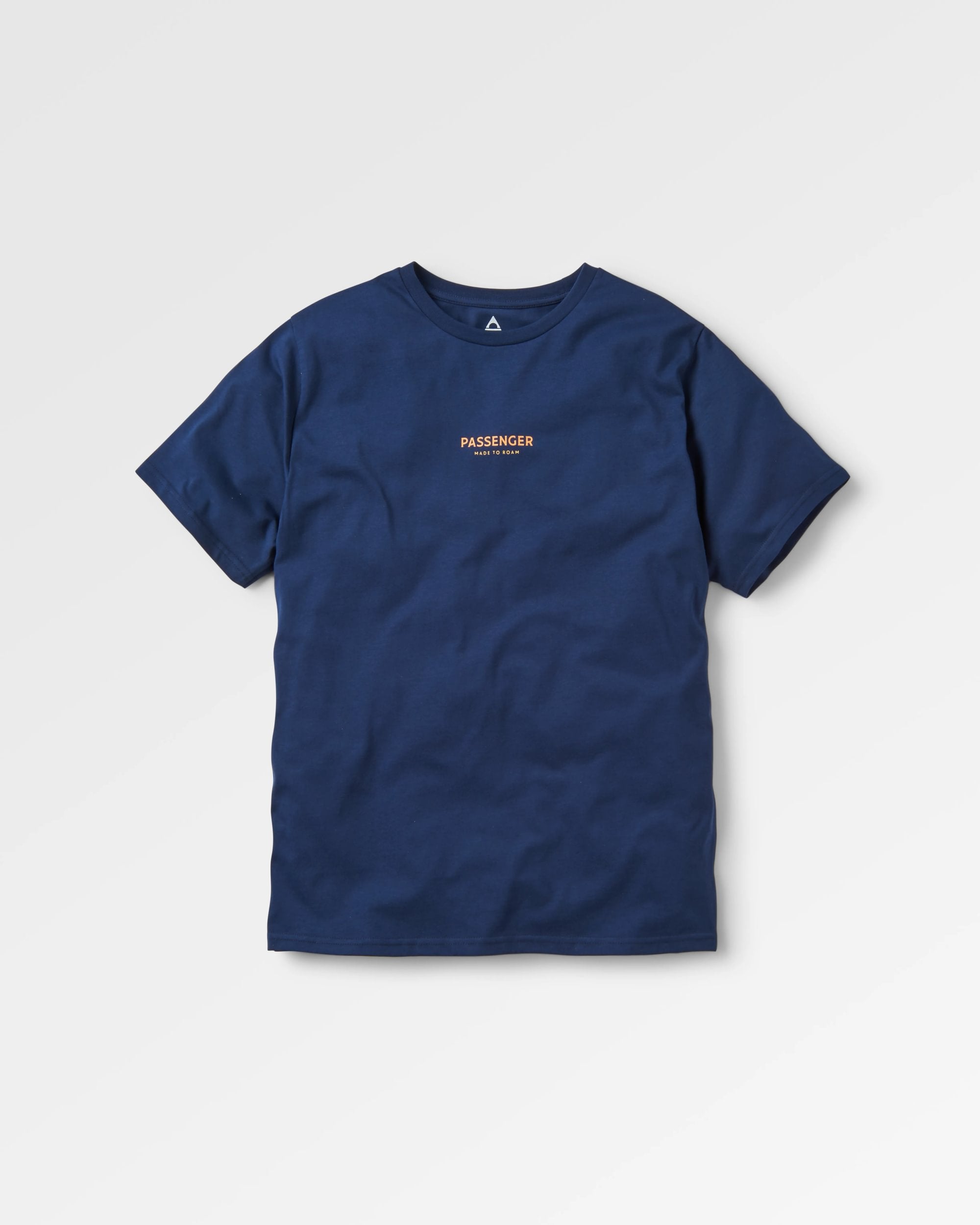 Phoenix Organic Cotton T-Shirt - Rich Navy - Flatlay