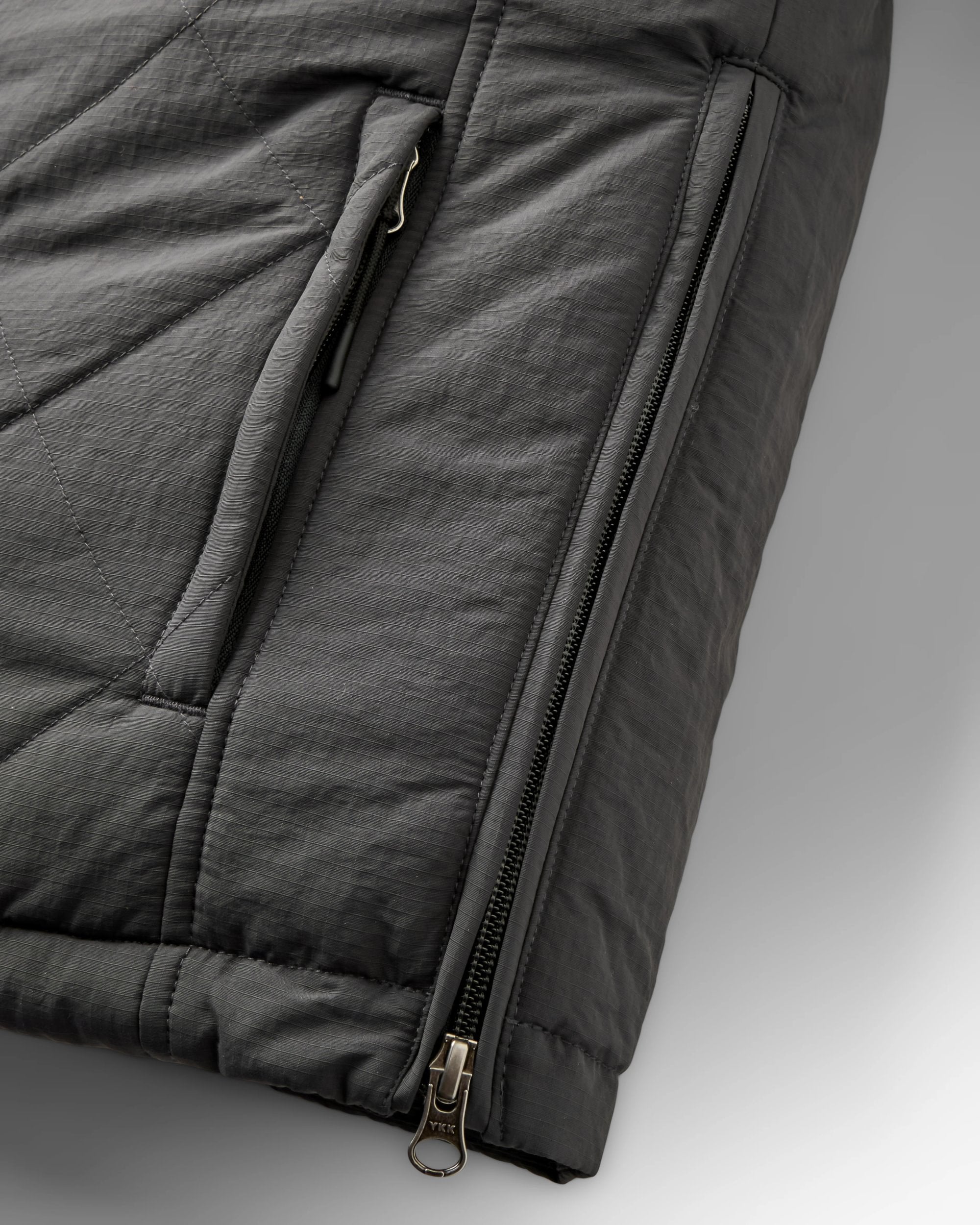 Ocean Insulated Anorak - Faded Black - Flatlay