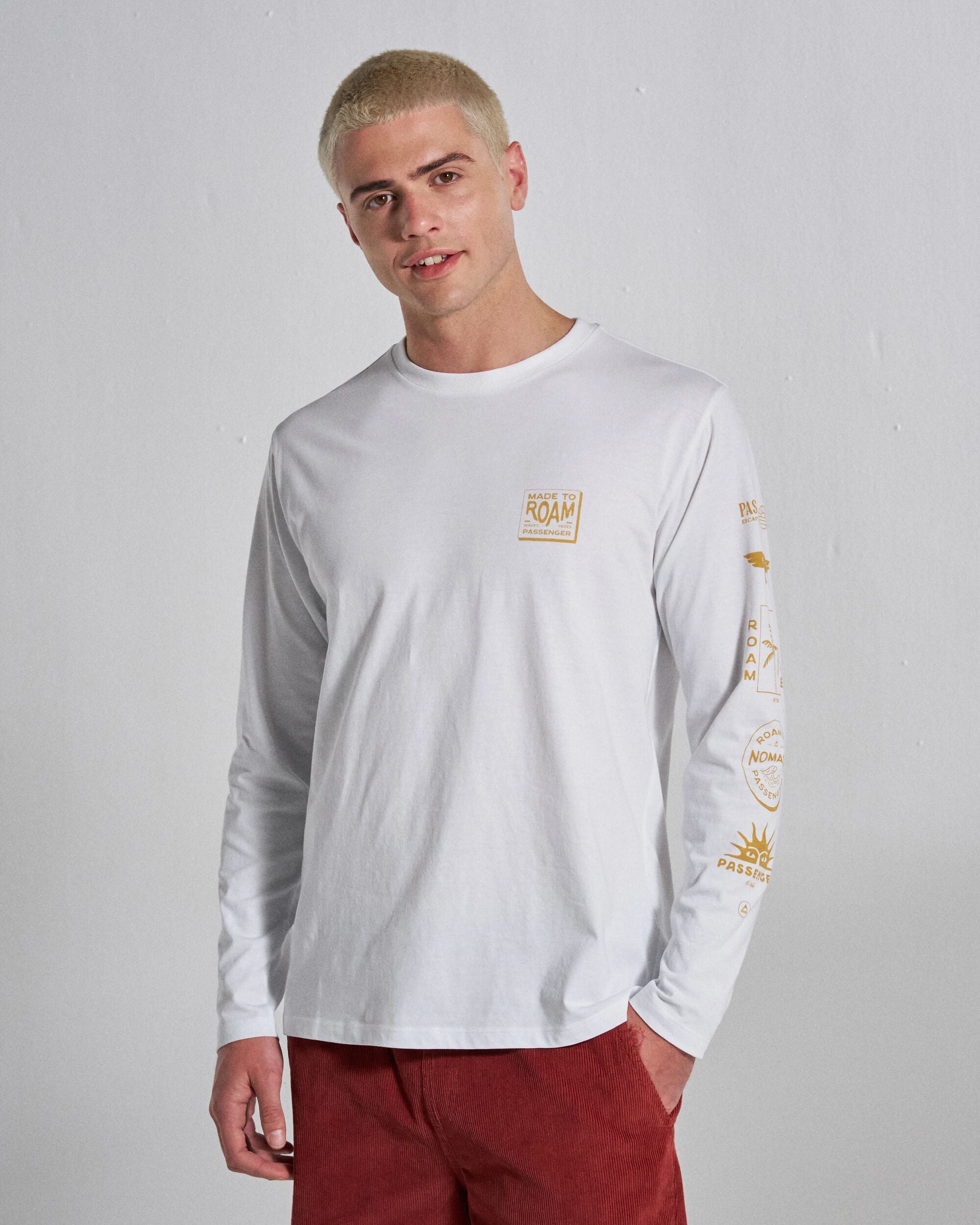 Sonoma LS T-Shirt - White - Studio Model