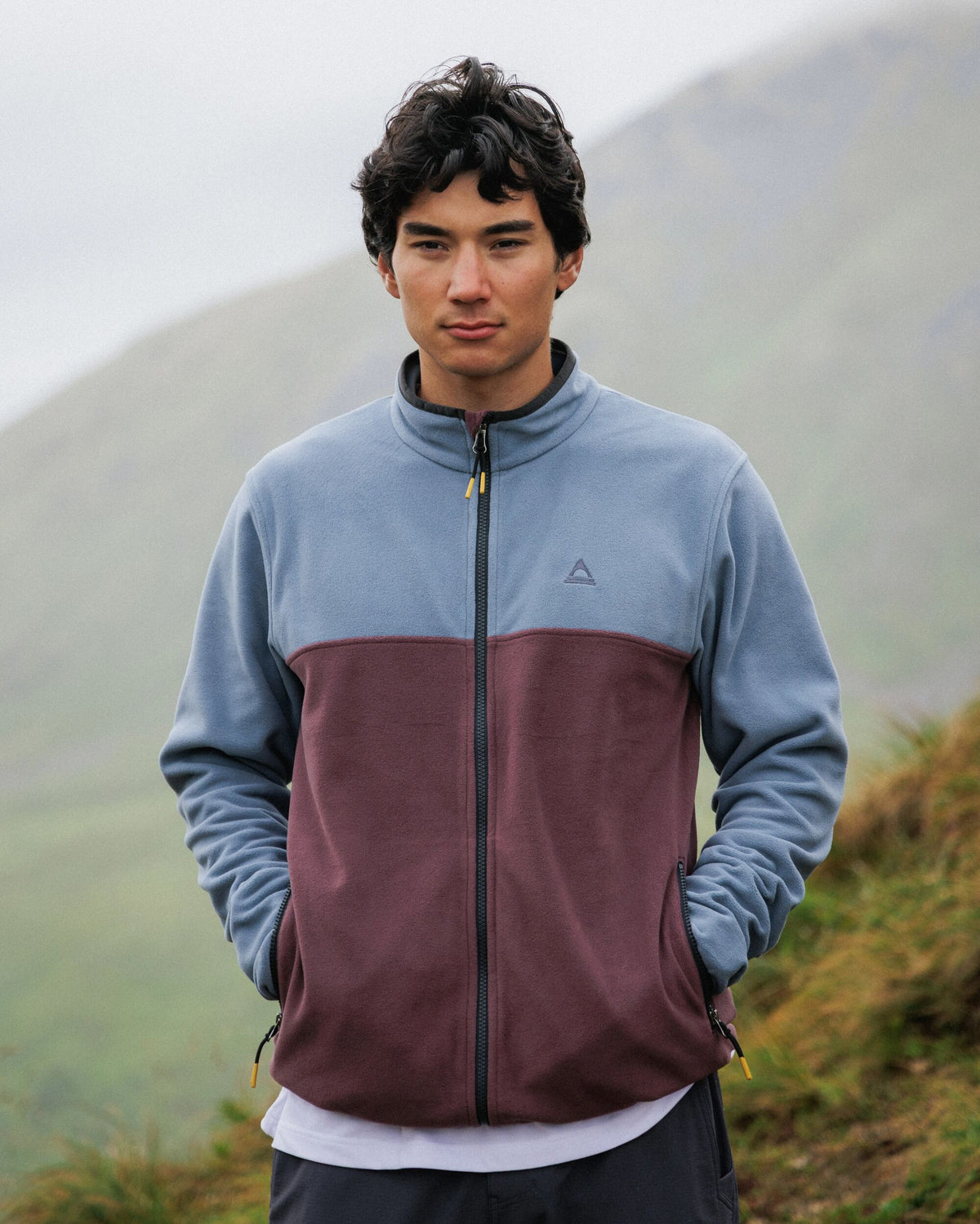 Set Off Polartec® Full Zip Fleece - Brambleberry/Stormy Blue - Lifestyle