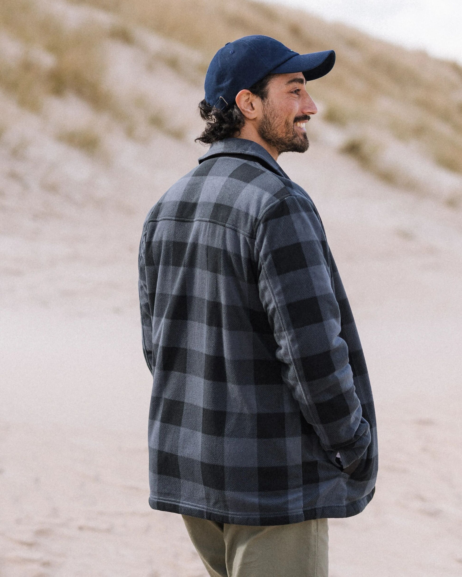 Firelight Sherpa Lined Overshirt - Storm Grey Buffalo - Lifestyle