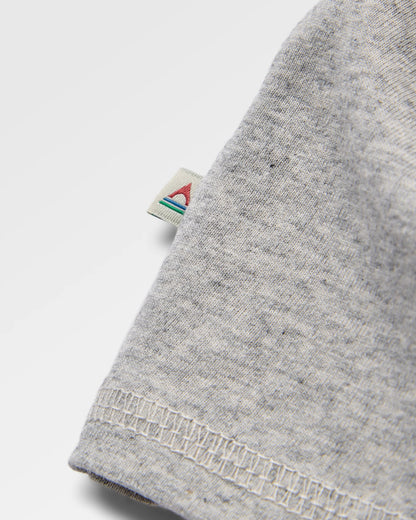 Odyssey Raglan LS T-Shirt - Redwood/Grey Marl - Flatlay