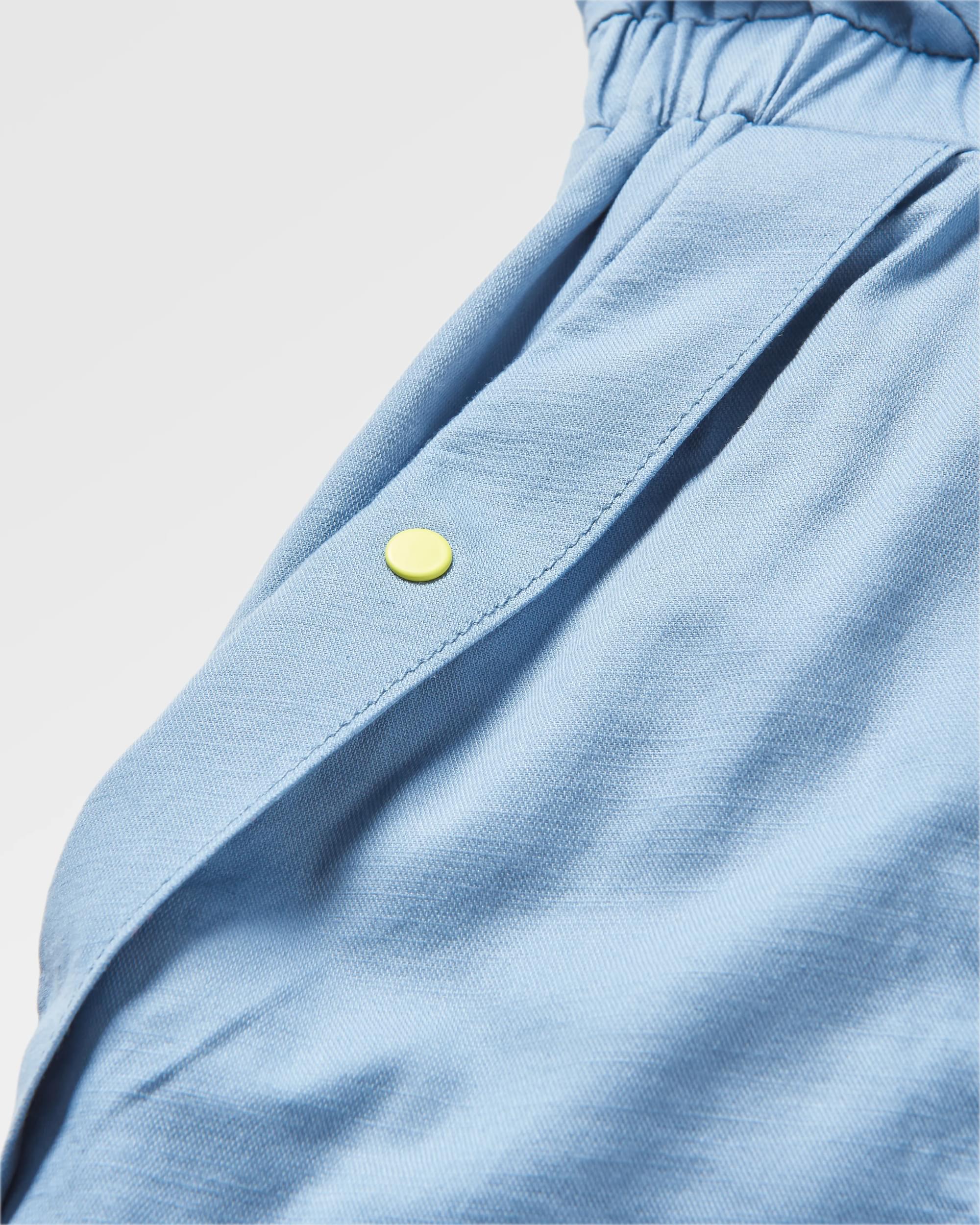 Mesmorise Organic Cotton Dress - Faded Denim - Flatlay