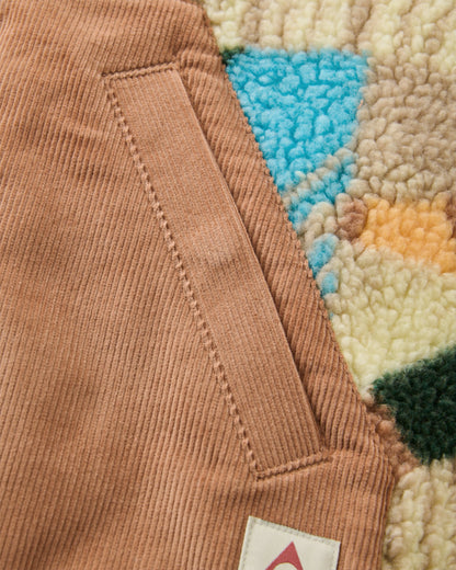 Clover Recycled Sherpa Fleece - Sun Patch Simply Taupe - Flatlay