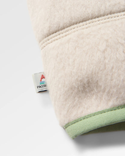 North Coast Vista Full Zip Recycled Sherpa Fleece - Oatmeal - Flatlay