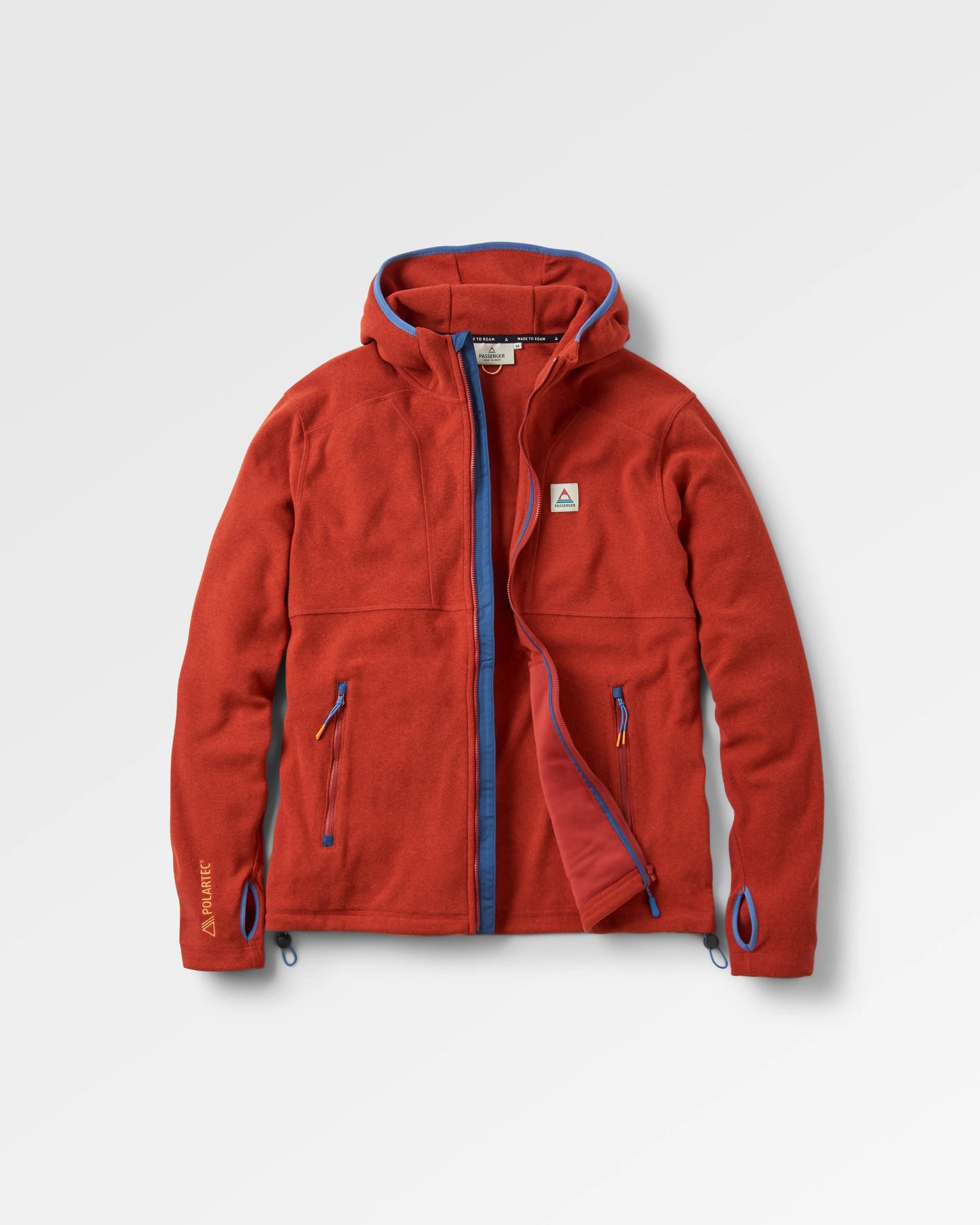 Men's Pinegrove Recycled Polartec® Fleece Hoodie - Red Ochre