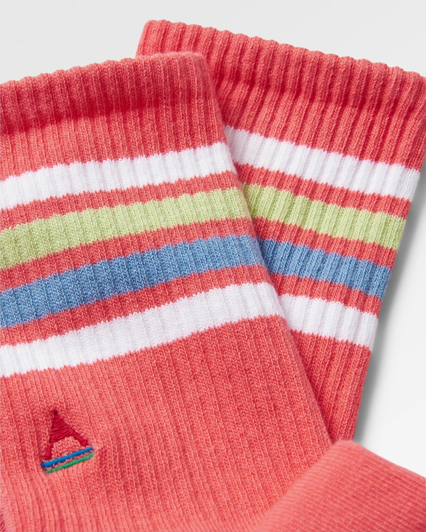 Organic Mid-weight Crew Socks - Shell Pink