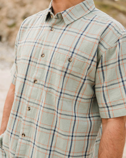 Chill Organic Cotton Check Shirt - Pistachio