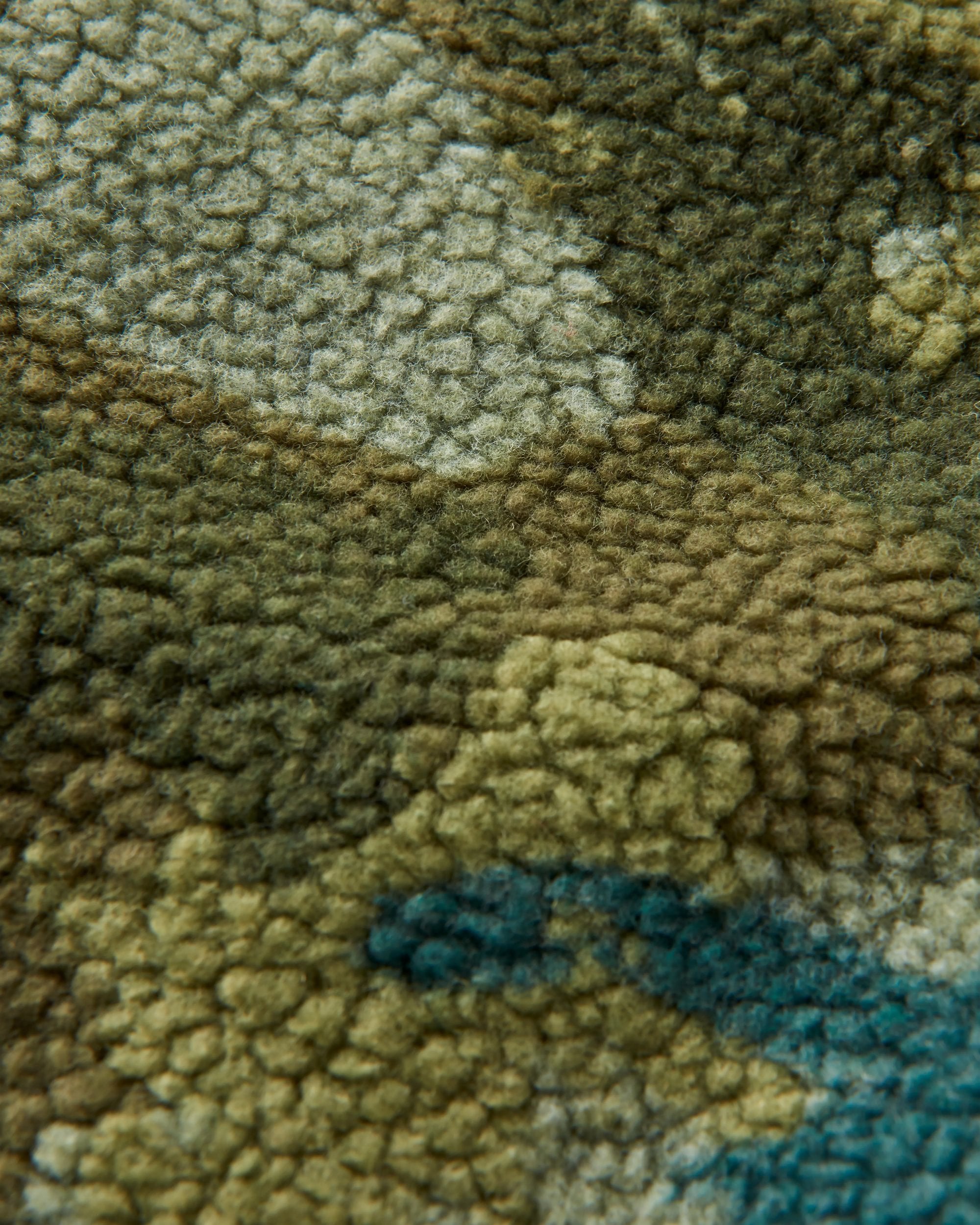 Offroad Recycled Sherpa 1/2 Zip Fleece - Alpine Camo Khaki - Flatlay