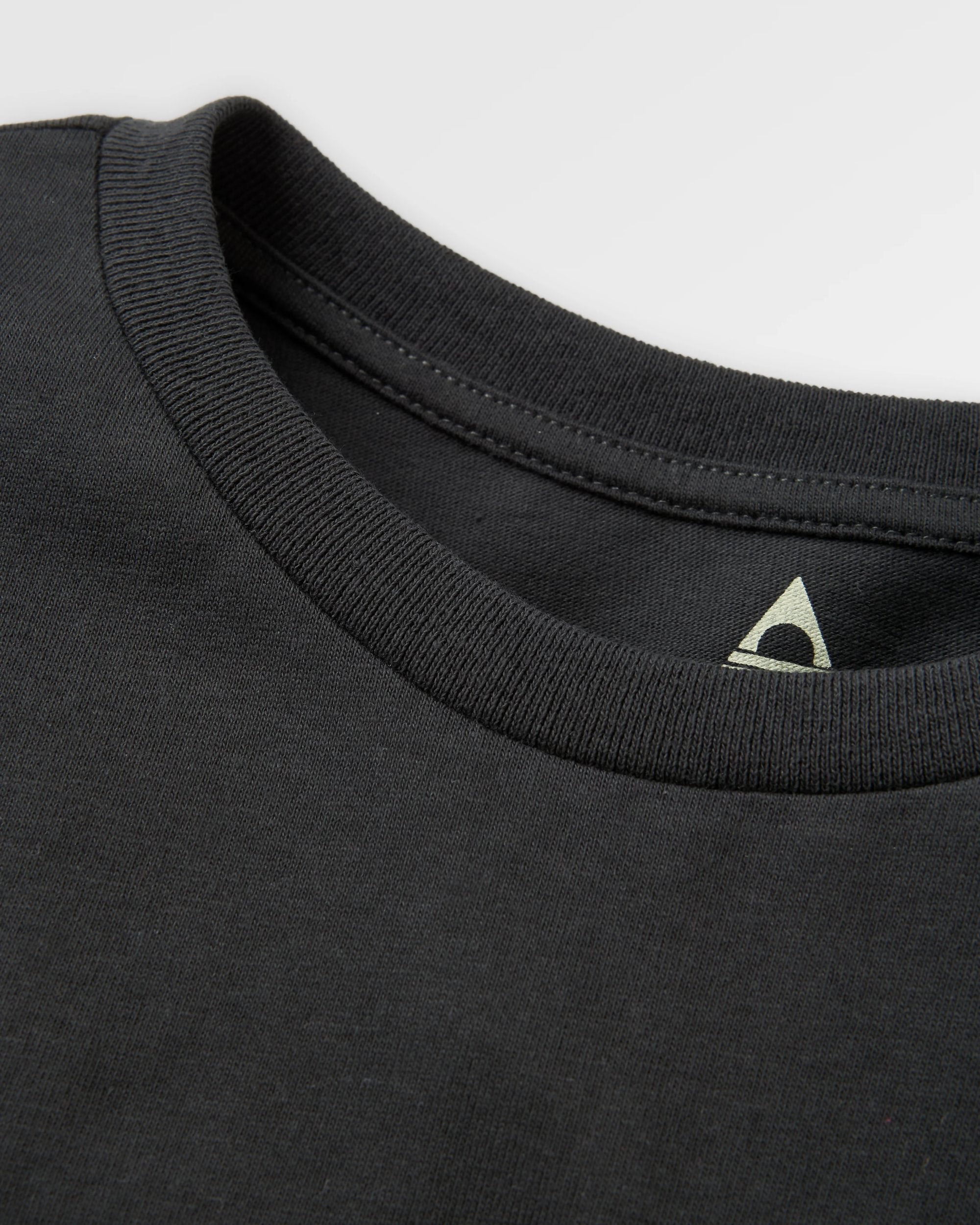 Papercut Recycled Cotton LS T-Shirt - Black - Flatlay