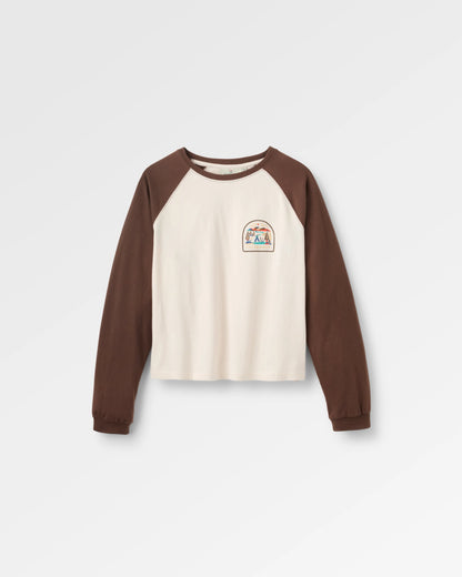 Lost Patch Women's LS T-Shirt - White Sand - Flatlay