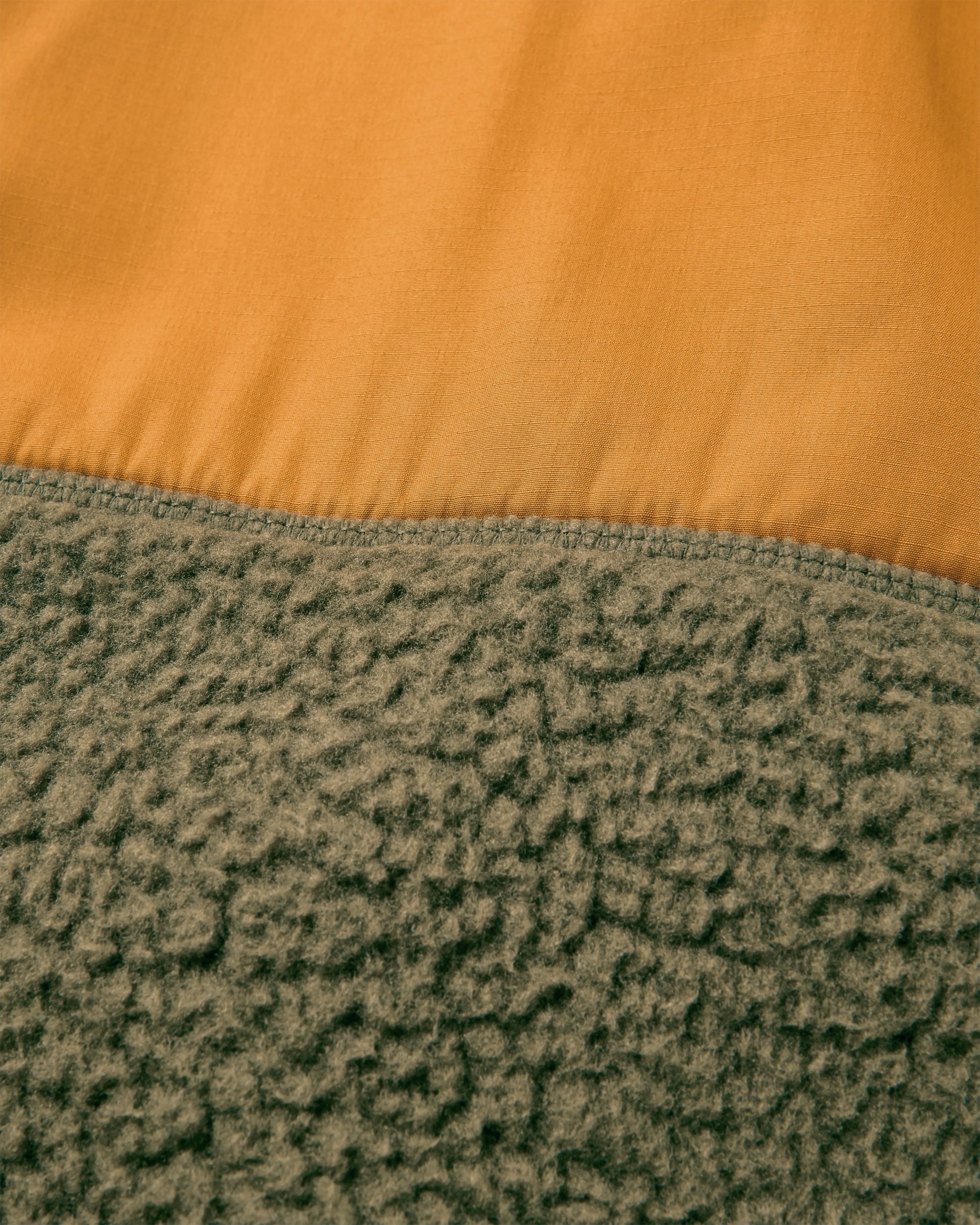 Offgrid Recycled Sherpa Fleece Vest - Dark Olive - Flatlay