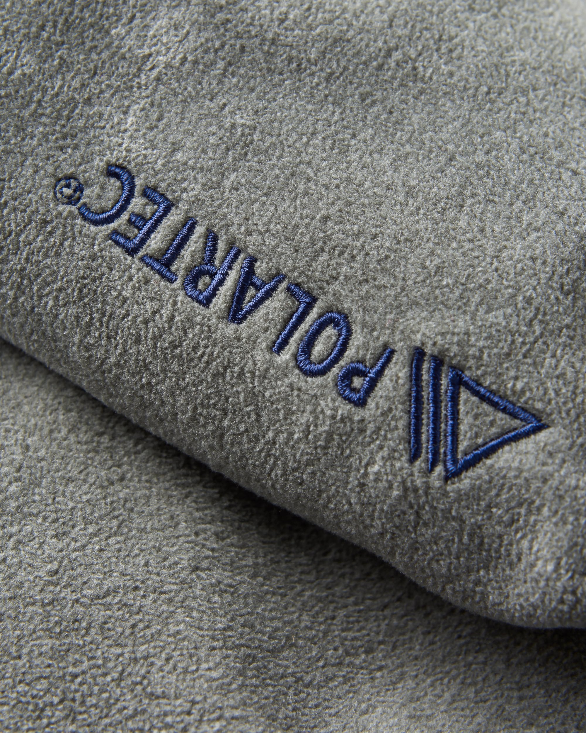 Switchback Recycled Micro Polartec® Fleece - Grey Marl 2 - Flatlay