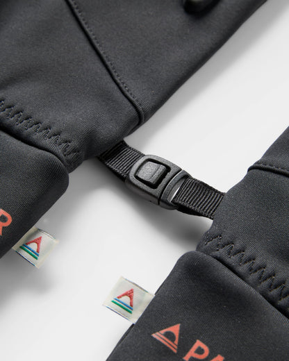Jacks Touch Screen Gloves - Black - Flatlay