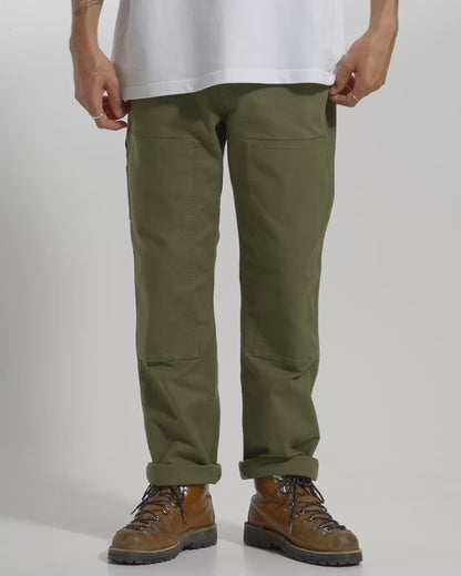 Vantage Cotton Canvas Trouser - Khaki - 