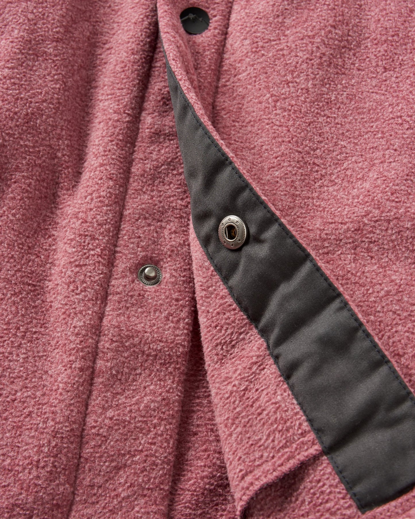 Maple Recycled Polar Fleece Shirt - Wine Marl