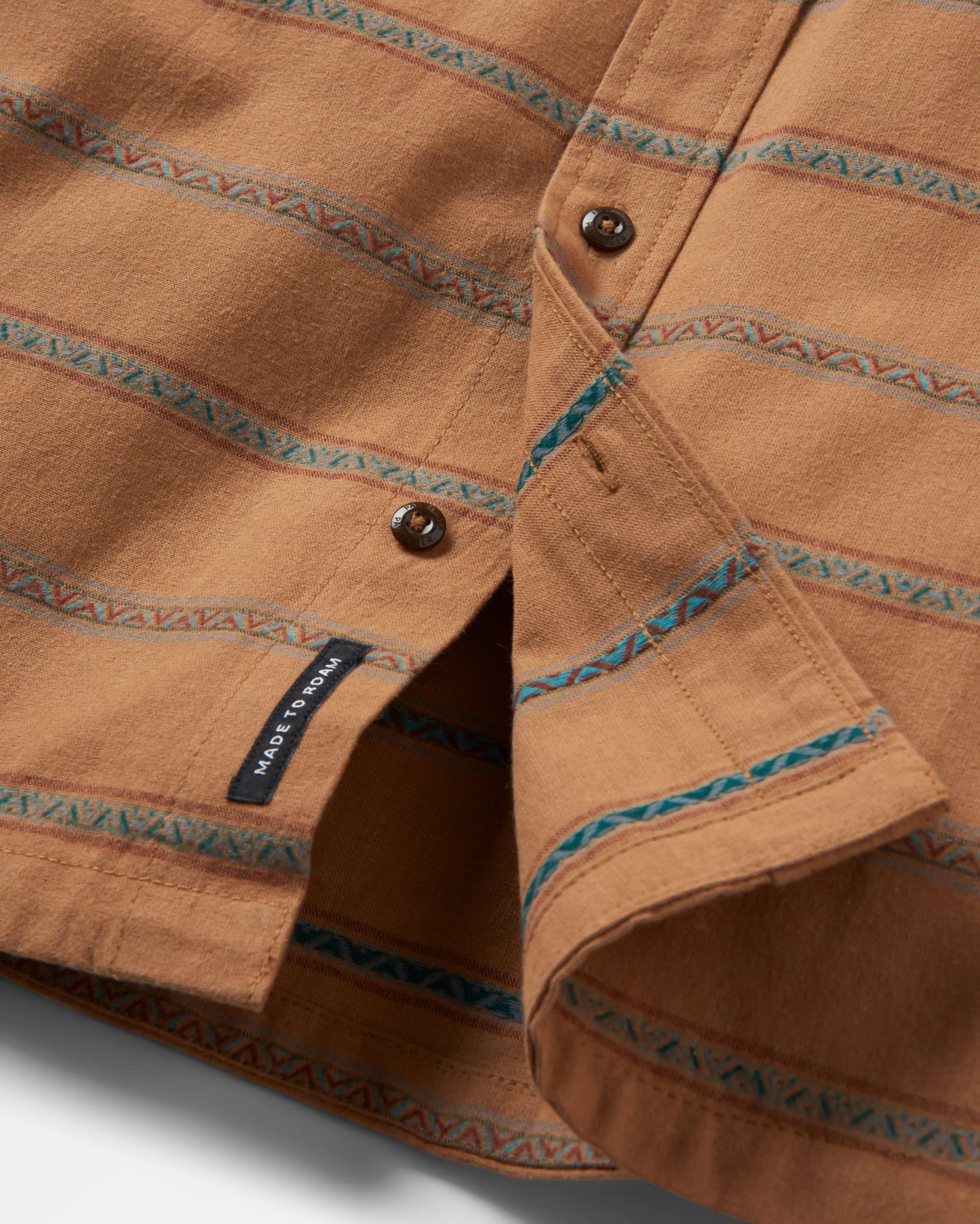 Backcountry Stripe Shirt - Toffee Jacquard