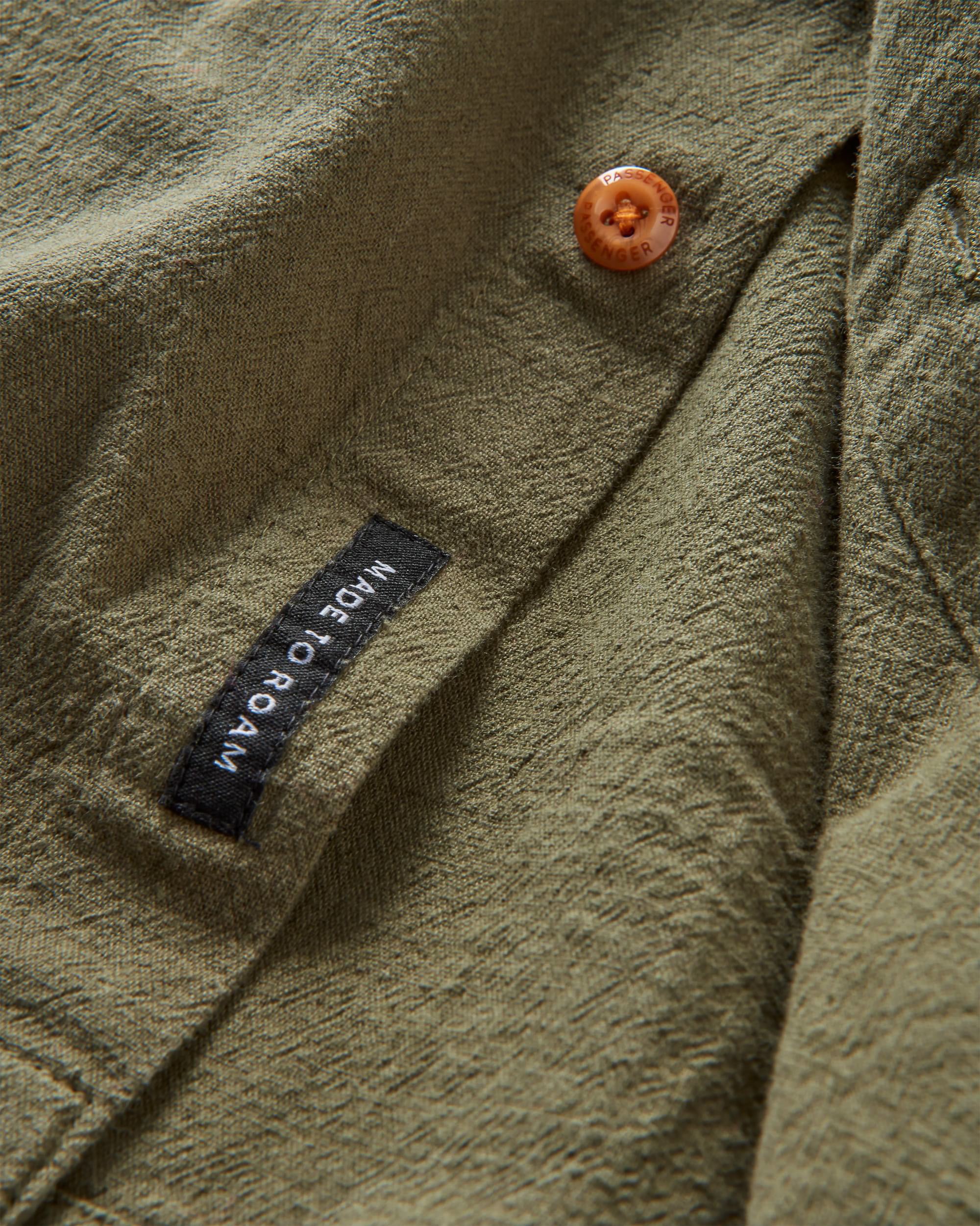 Arica Textured Shirt - Khaki - Flatlay