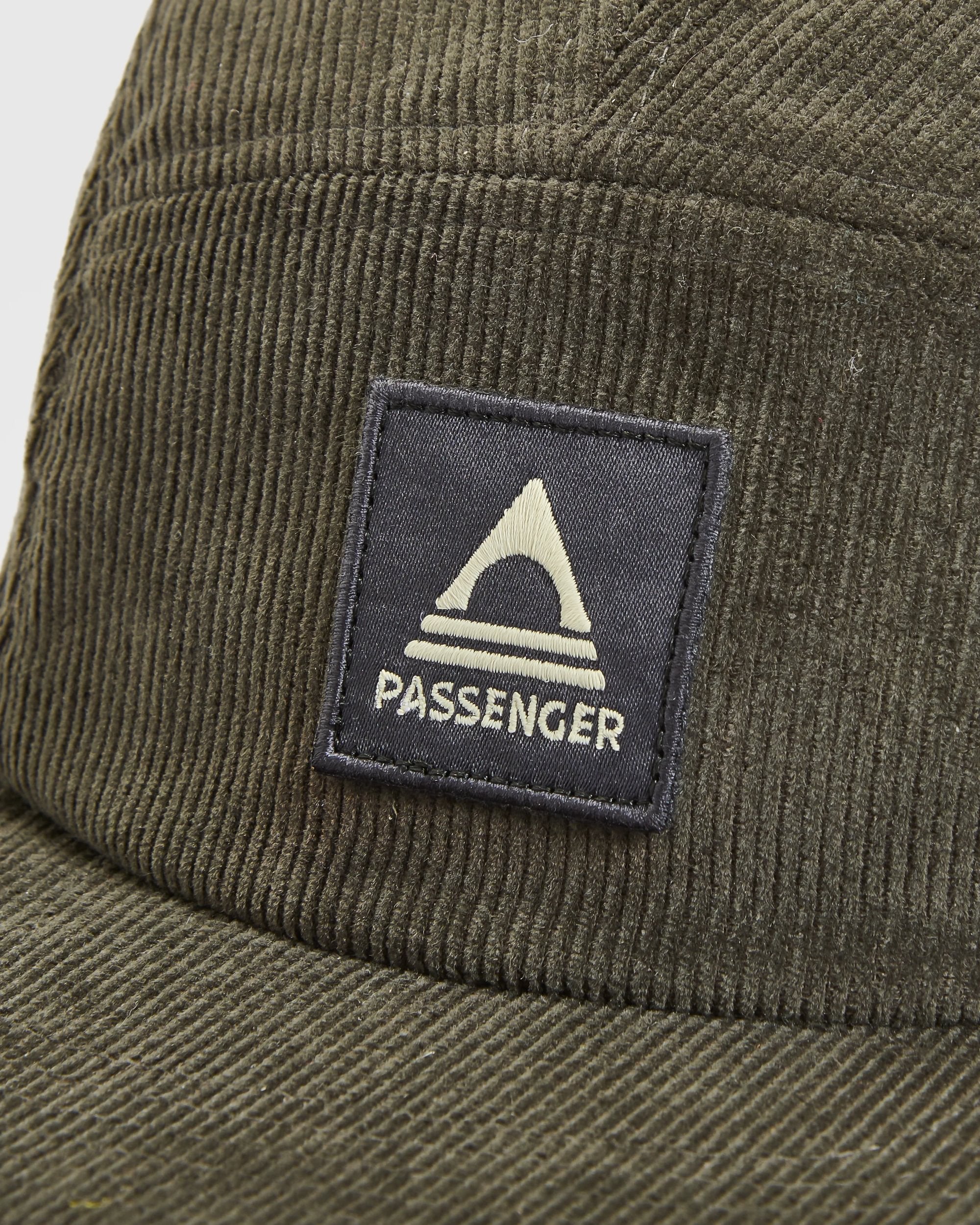 Fixie Organic Cord 5 Panel Cap - Khaki - Flatlay