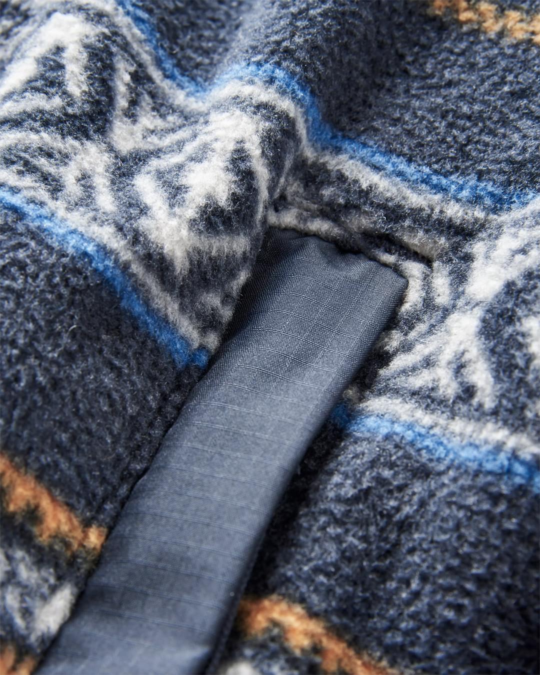 Adrift Recycled Polar Fleece - Midnight Fairisle