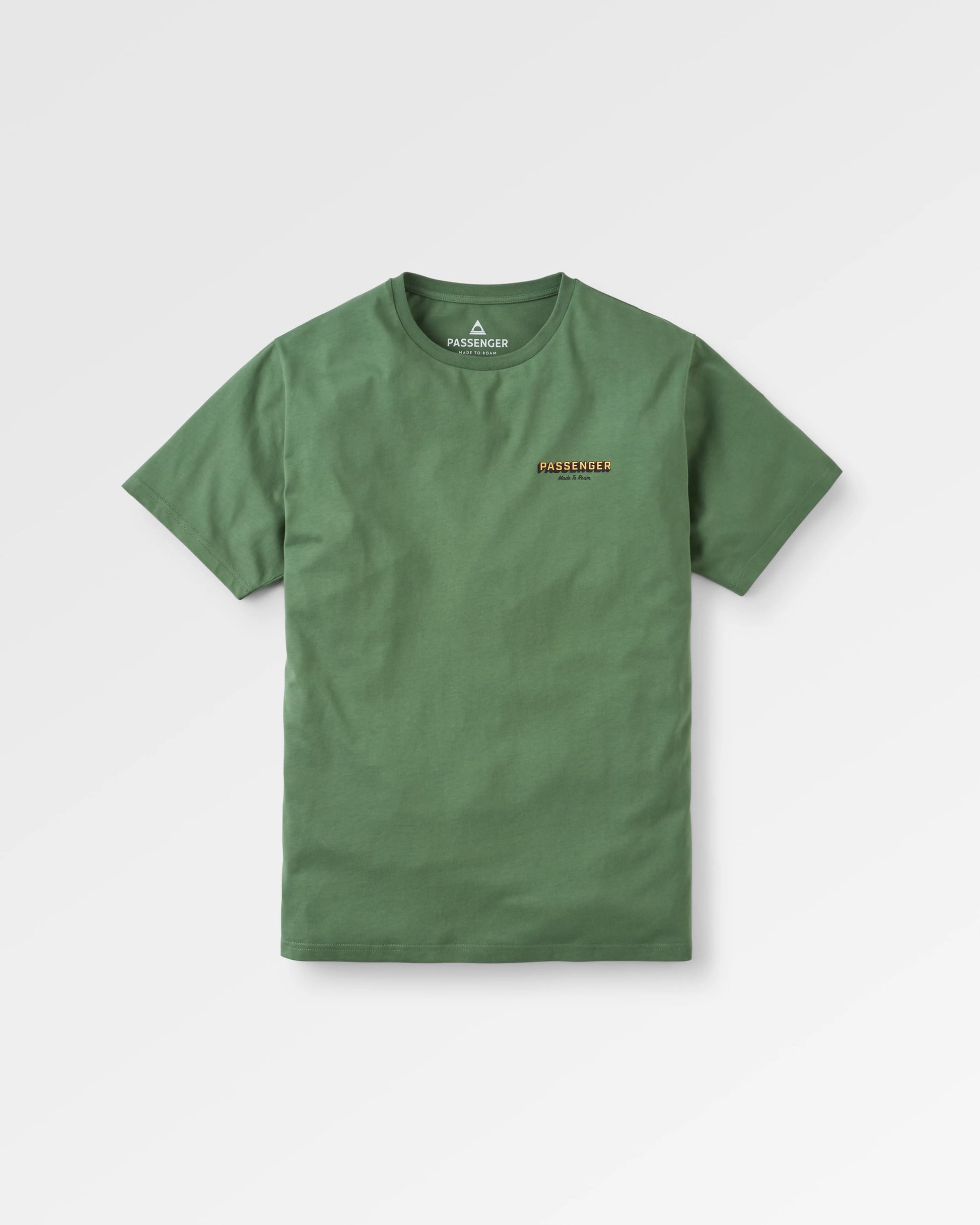 Outdoor Gear Organic Cotton T-Shirt - Wild Green - Flatlay