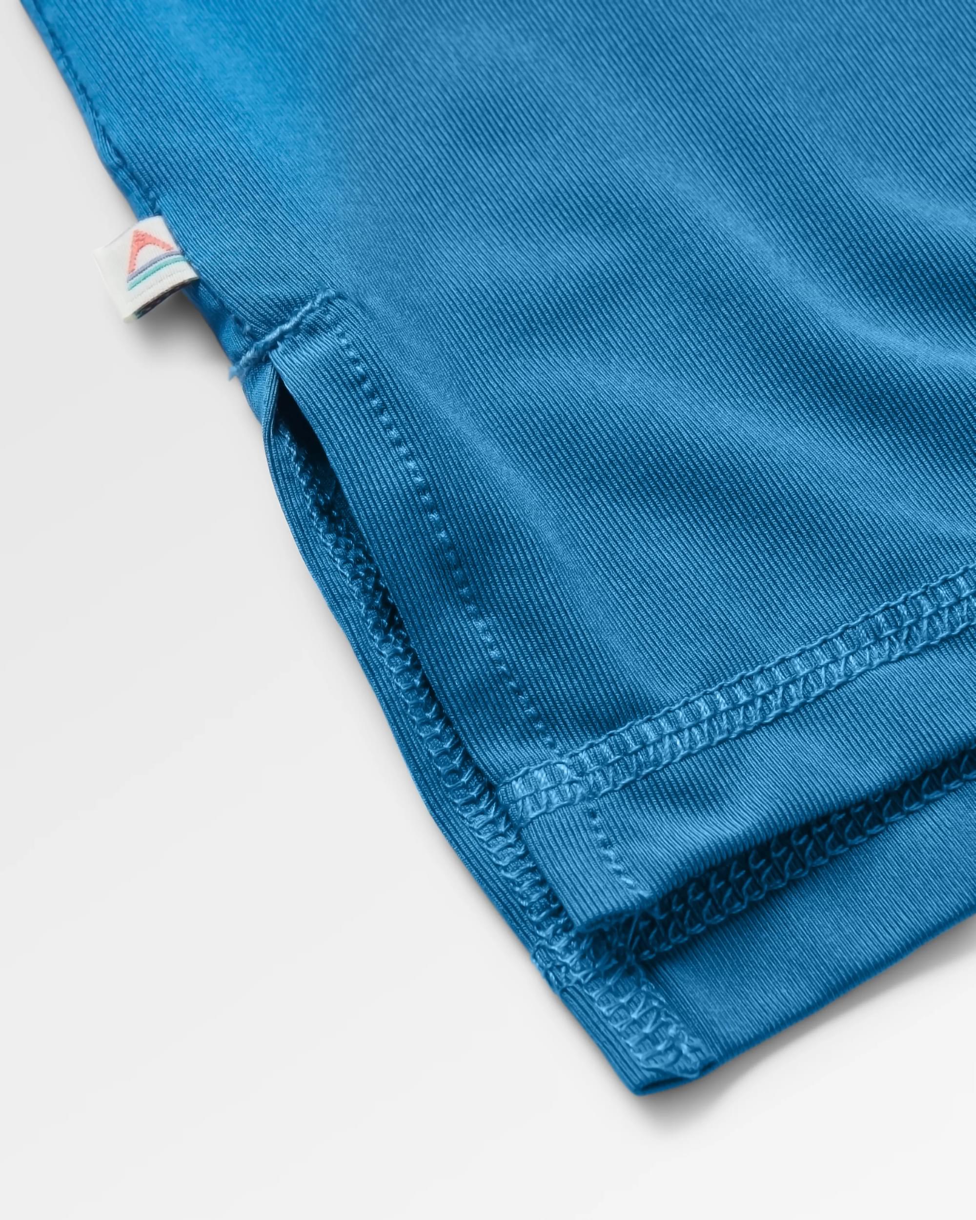 All Day Active Recycled T-Shirt - Blue Steel - Flatlay