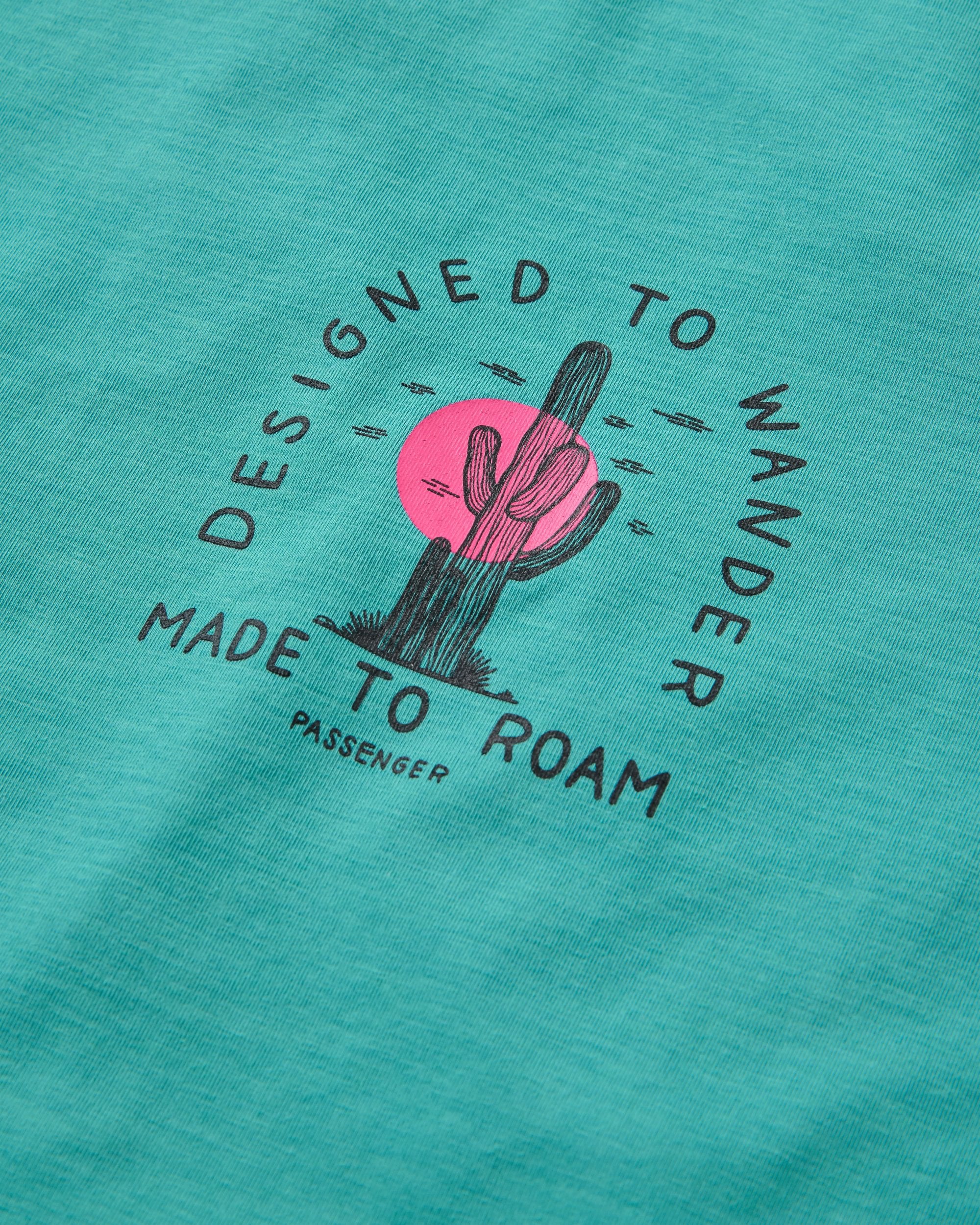 Ridescape Women's Active T-Shirt - Ocean Teal - Flatlay