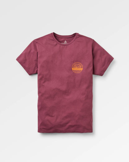 Odyssey Recycled Cotton T-Shirt - Fig - Flatlay