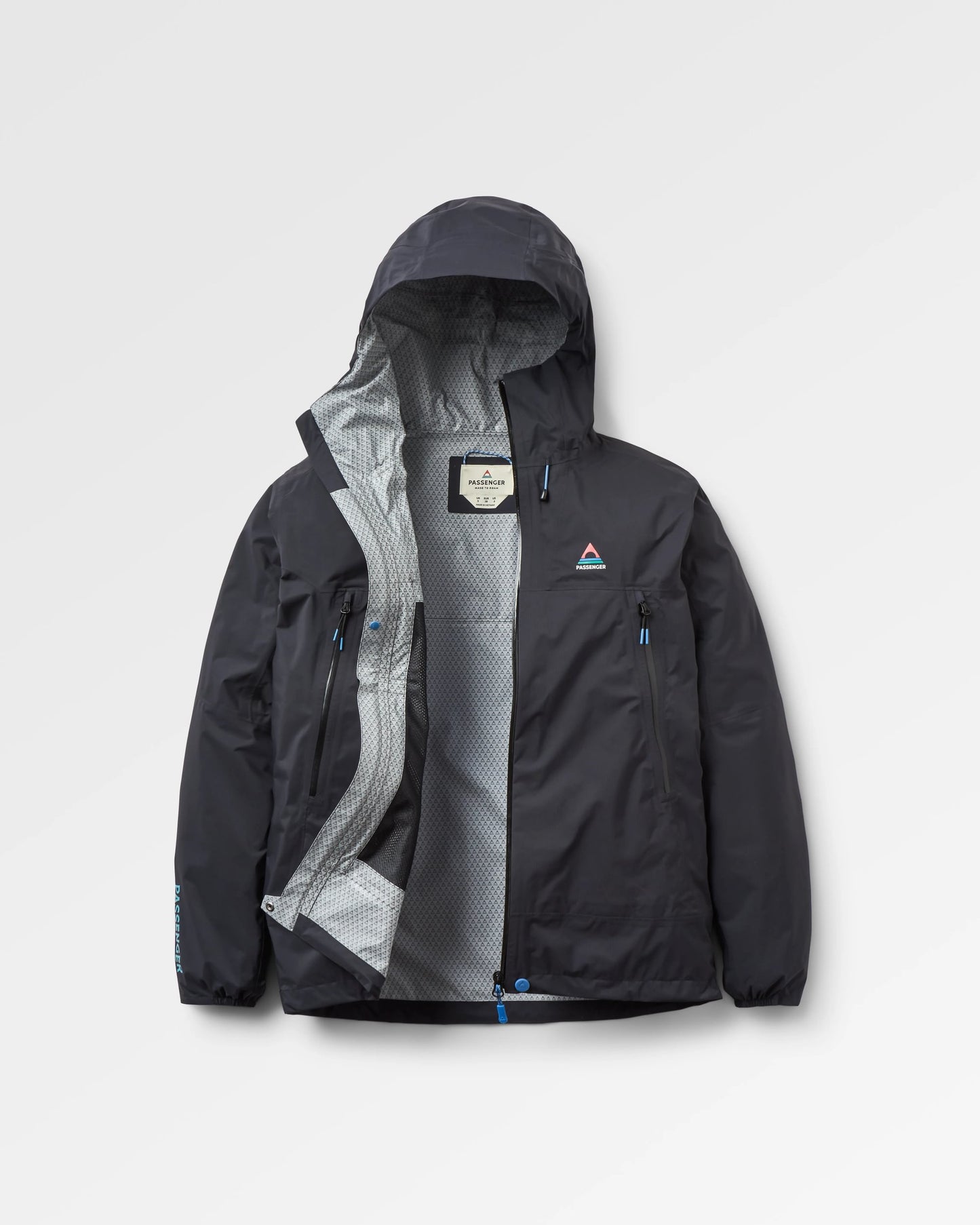 Trailscape Lite Women's Recycled Waterproof Jacket - Black - Flatlay