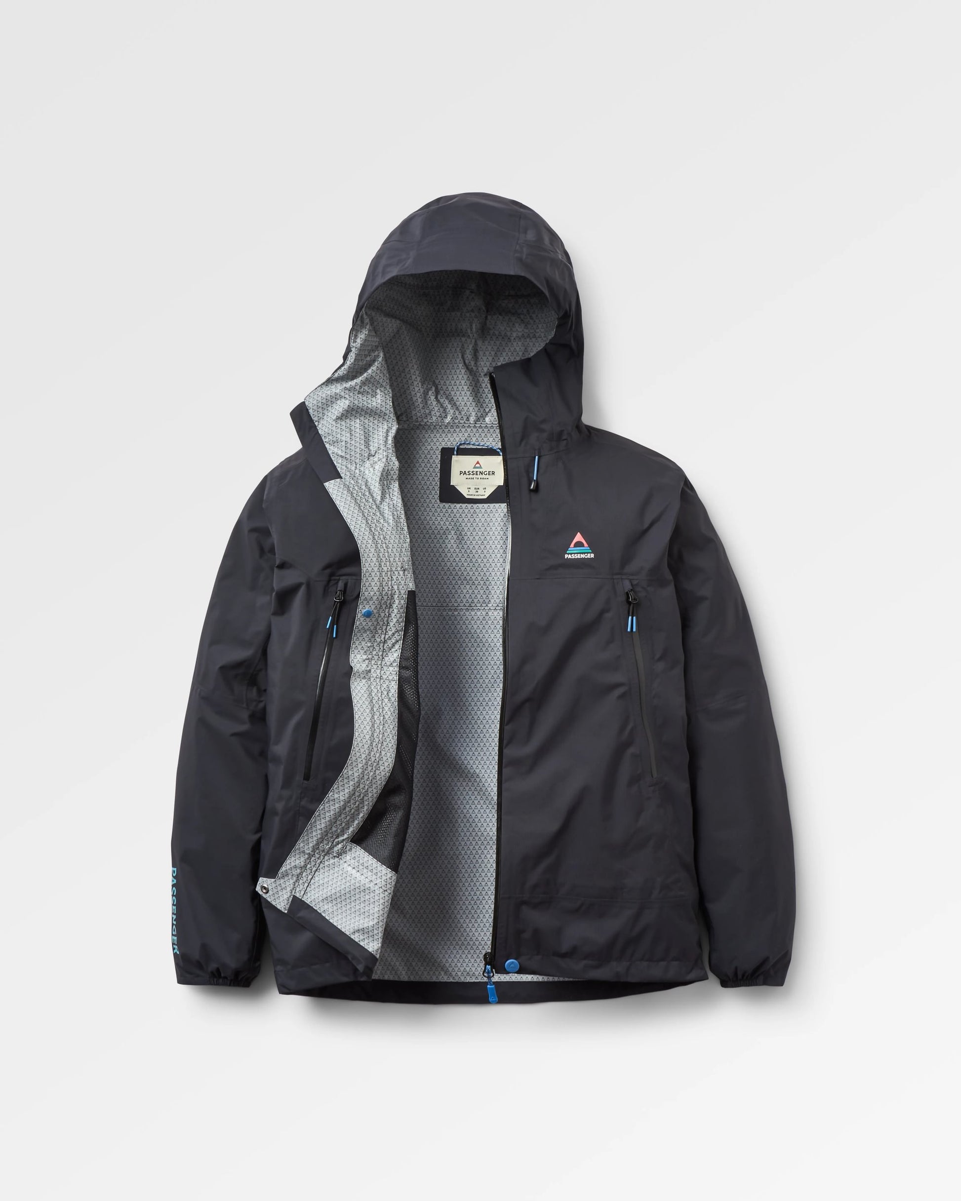 Trailscape Lite Women's Recycled Waterproof Jacket - Black - Flatlay