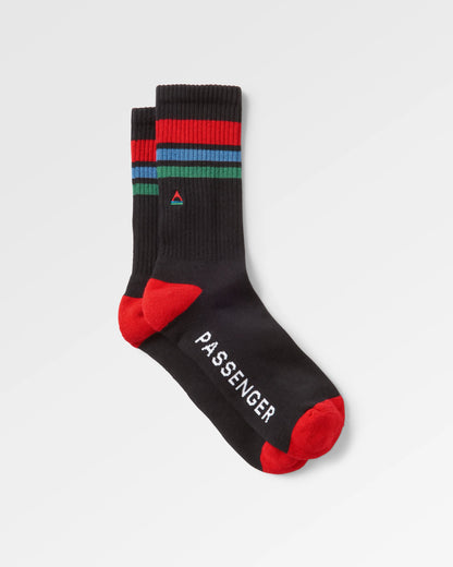 Organic Midweight Crew Socks - Black